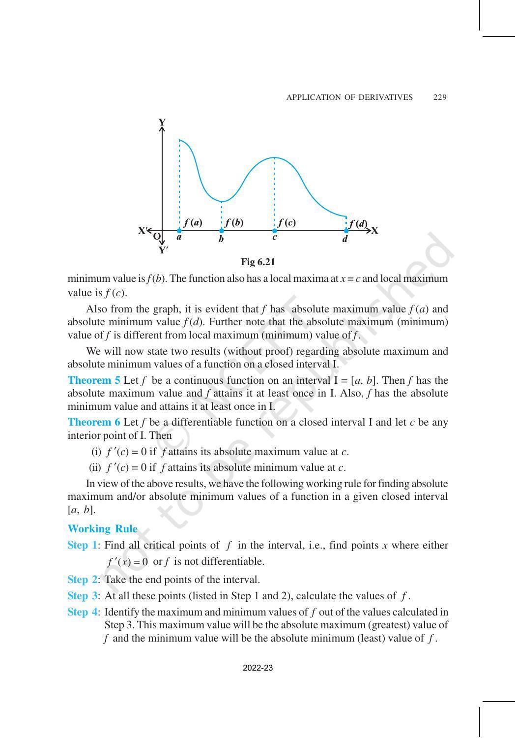 NCERT Book for Class 12 Maths Chapter 6 Application of Derivatives - Page 36