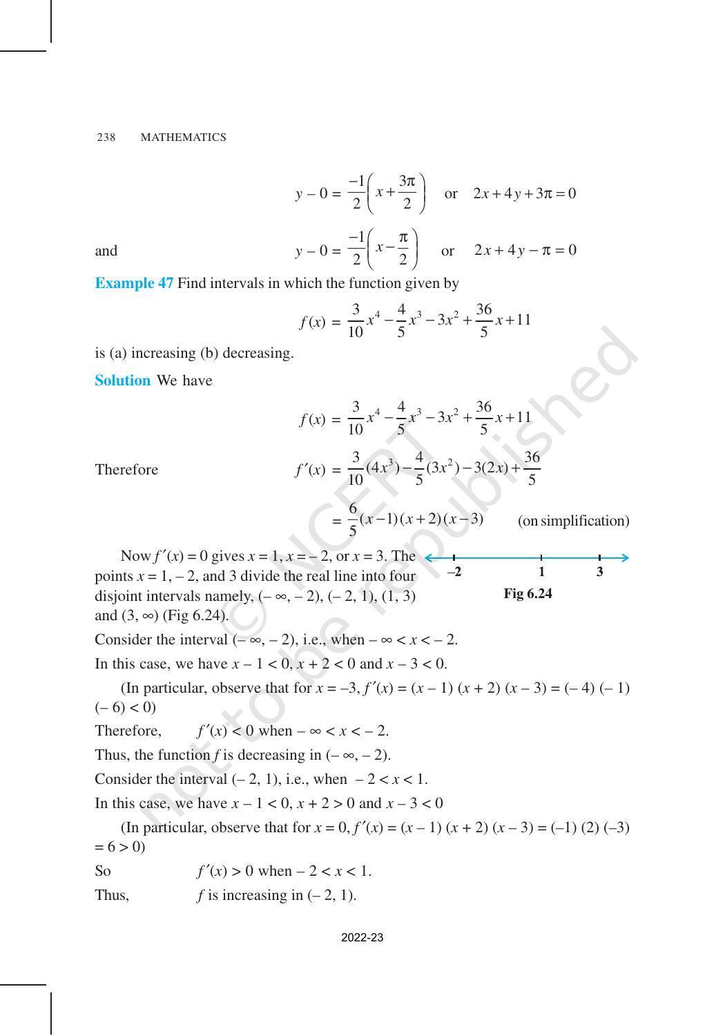 NCERT Book for Class 12 Maths Chapter 6 Application of Derivatives - Page 45