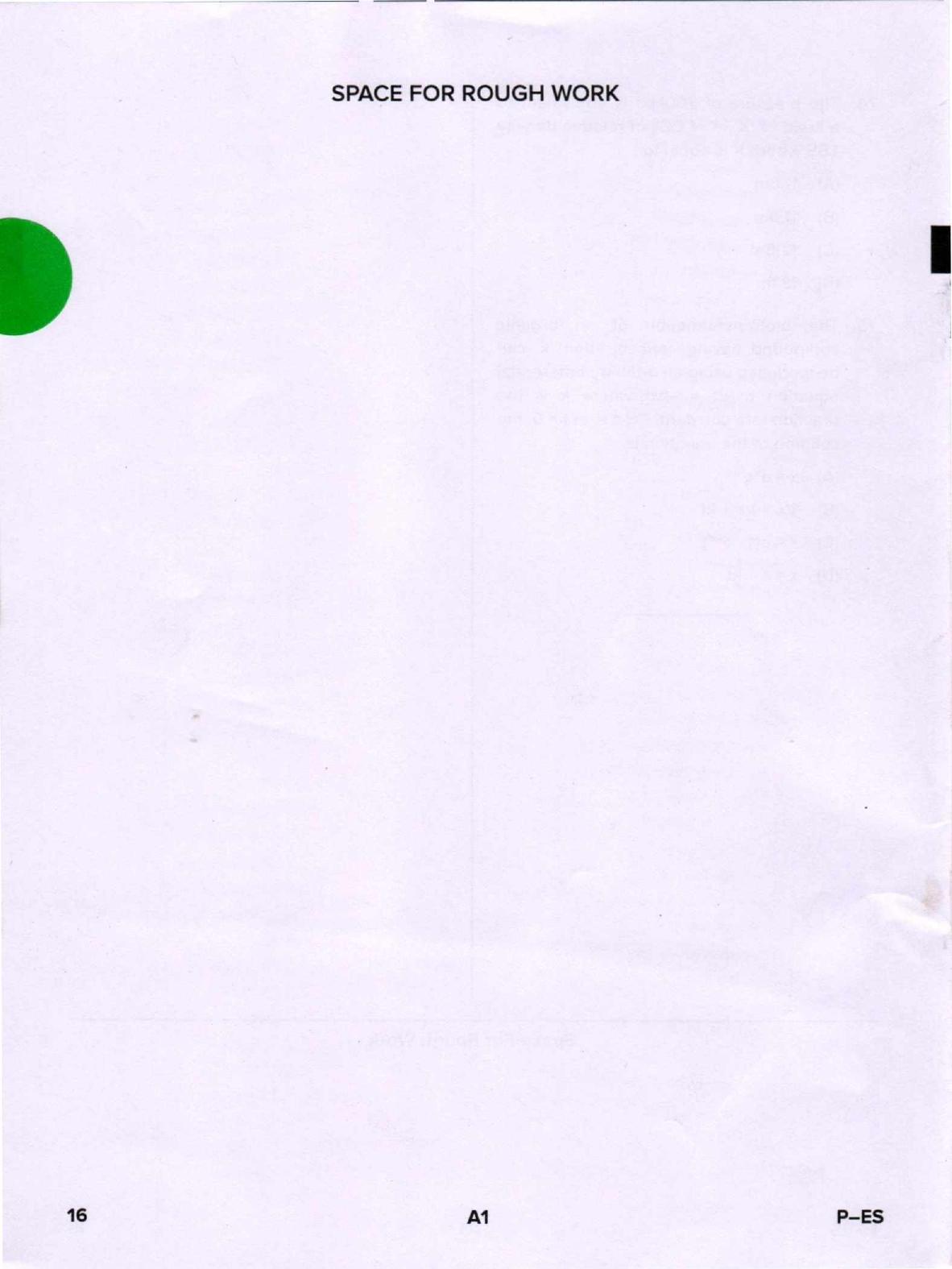 Karnataka PGCET 2020 Environmental Engineering Question Paper - Page 16