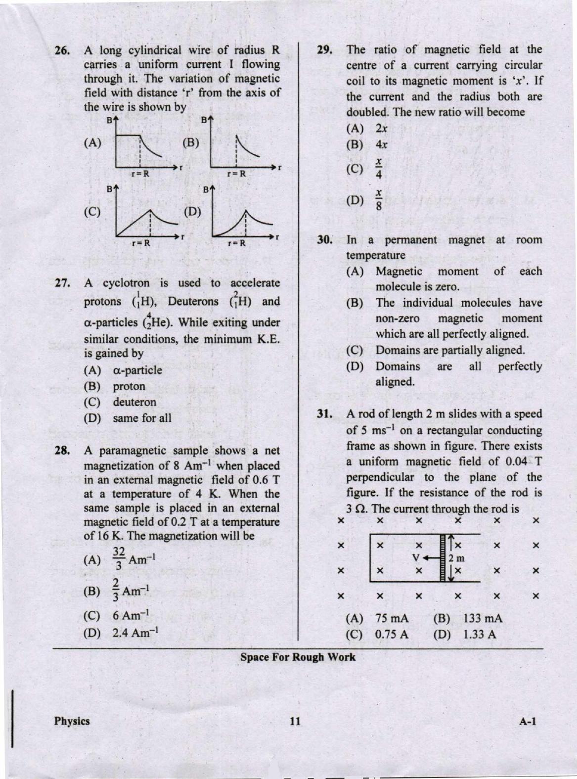 KCET Physics 2020 Question Papers - Page 11