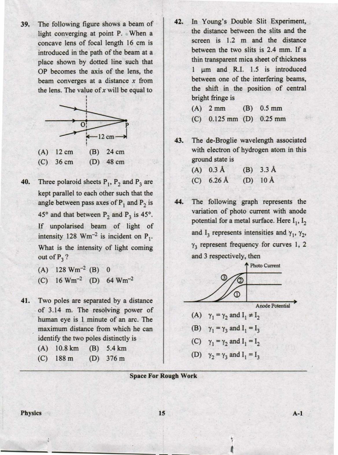 KCET Physics 2020 Question Papers - Page 15