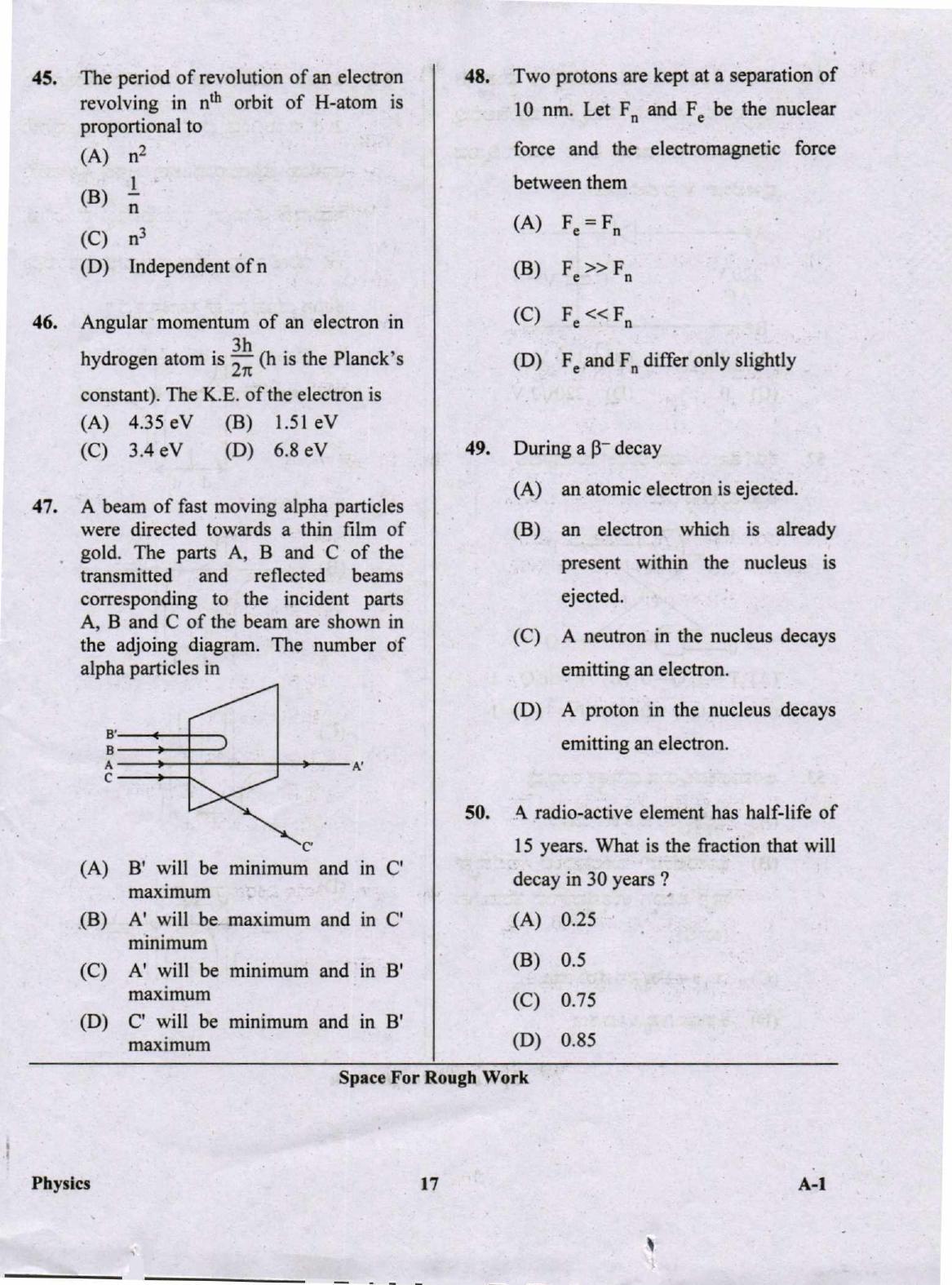 KCET Physics 2020 Question Papers - Page 17