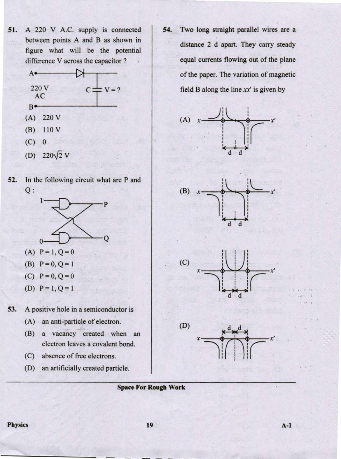 KCET Physics 2020 Question Papers - Page 19
