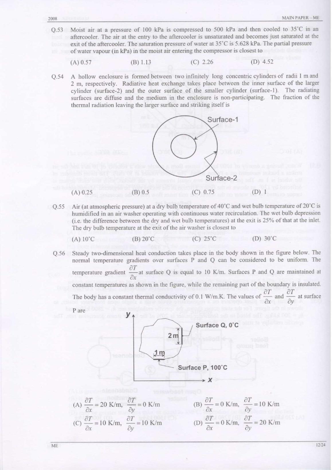 GATE 2008 Mechanical Engineering (ME) Question Paper with Answer Key - Page 12