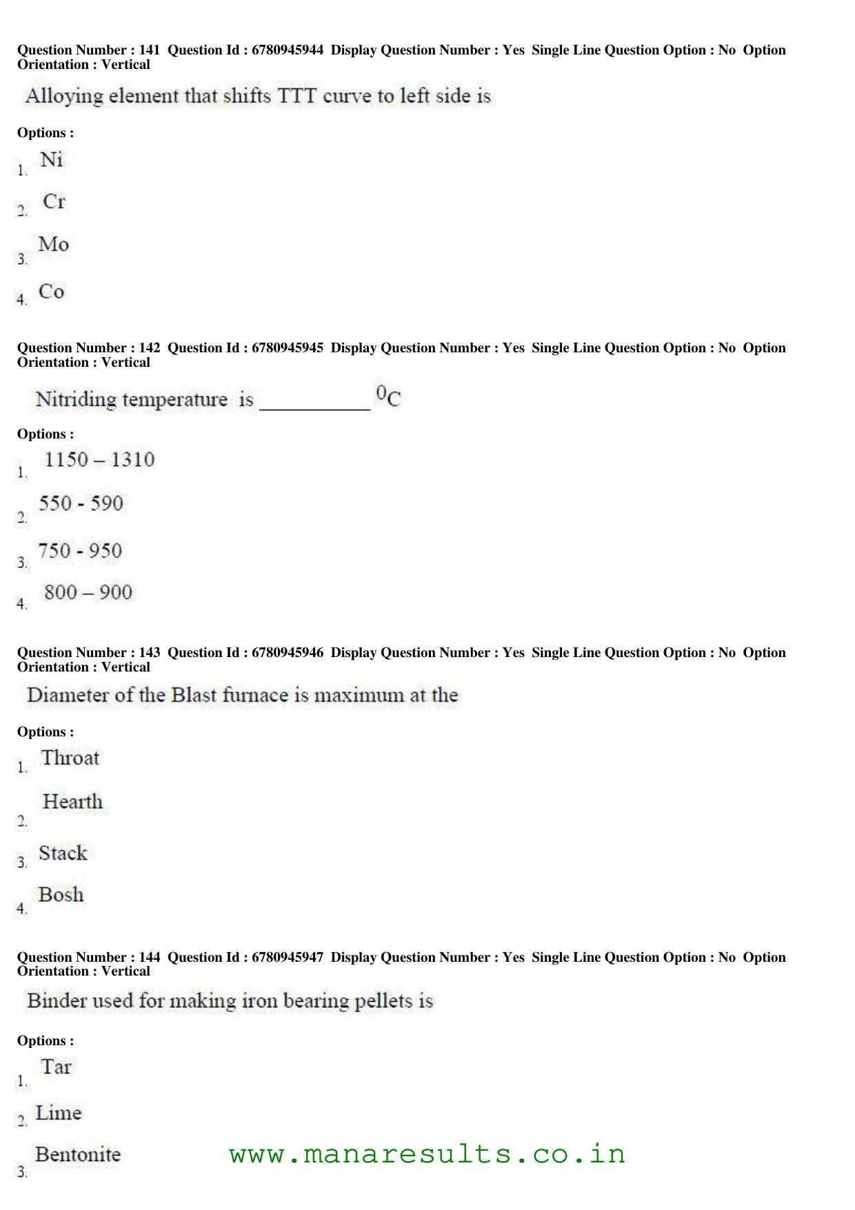 AP ECET 2017 Metallurgical Engineering Old Previous Question Papers - Page 44