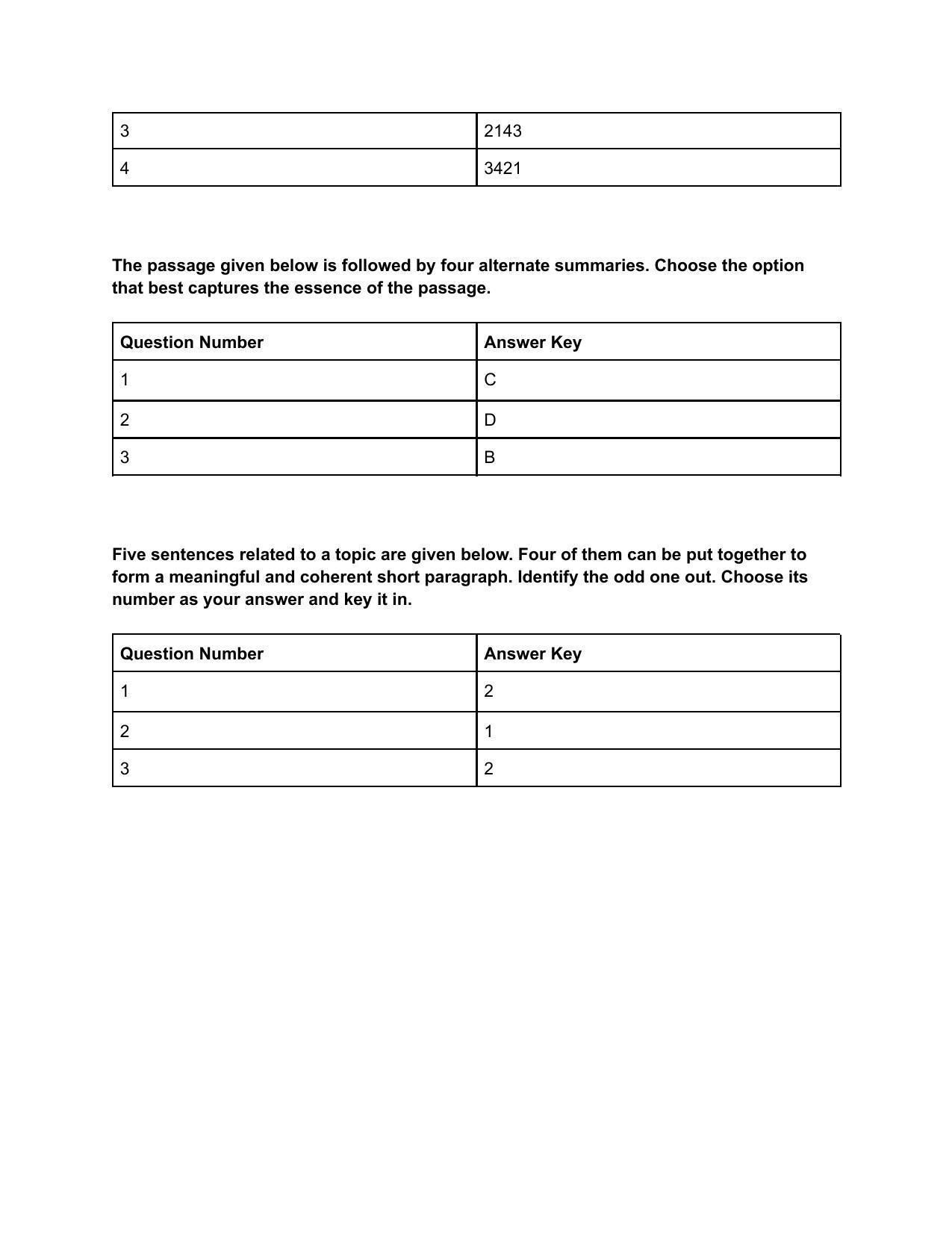 CAT 2019 CAT VARC Slot 2 Answer Key - Page 3