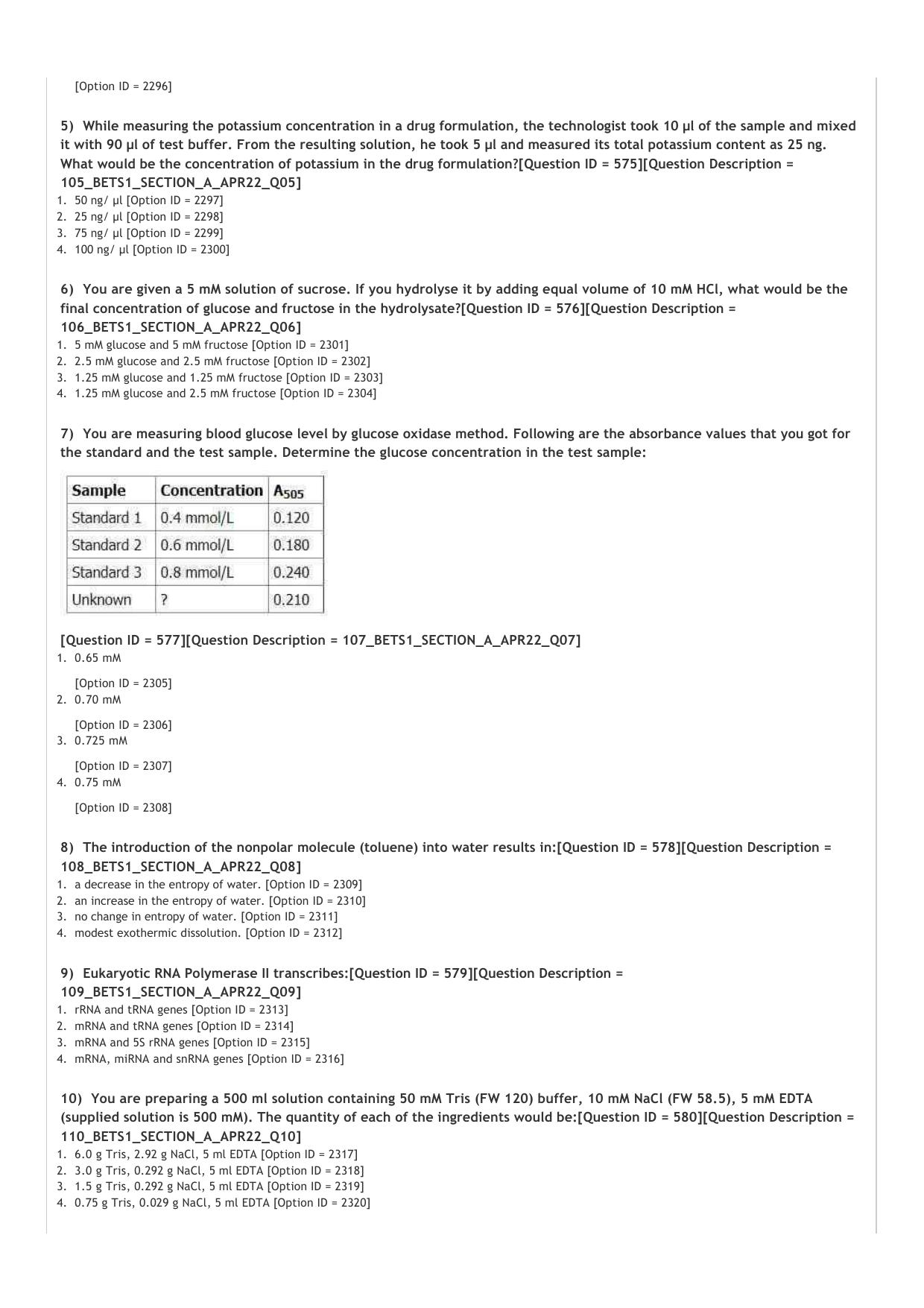 BET 2022 Question Paper - Page 2