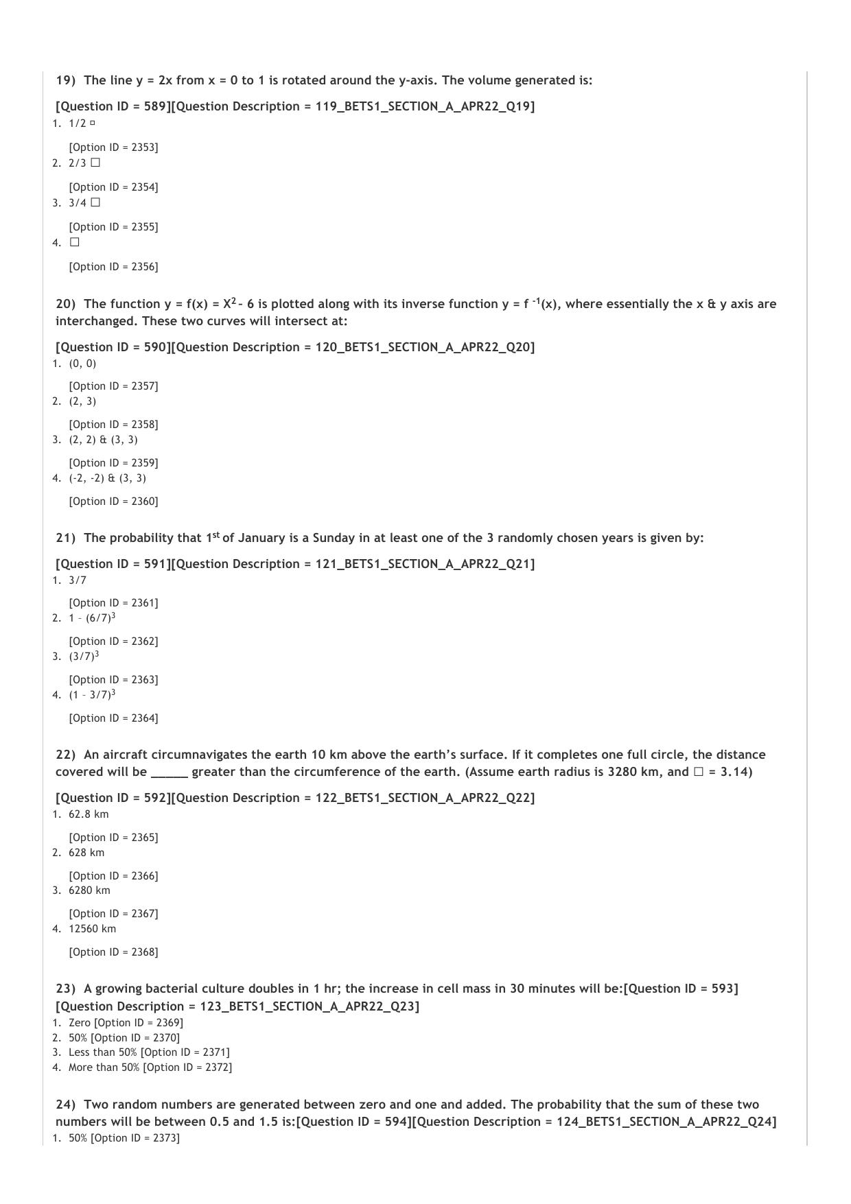 BET 2022 Question Paper - Page 5