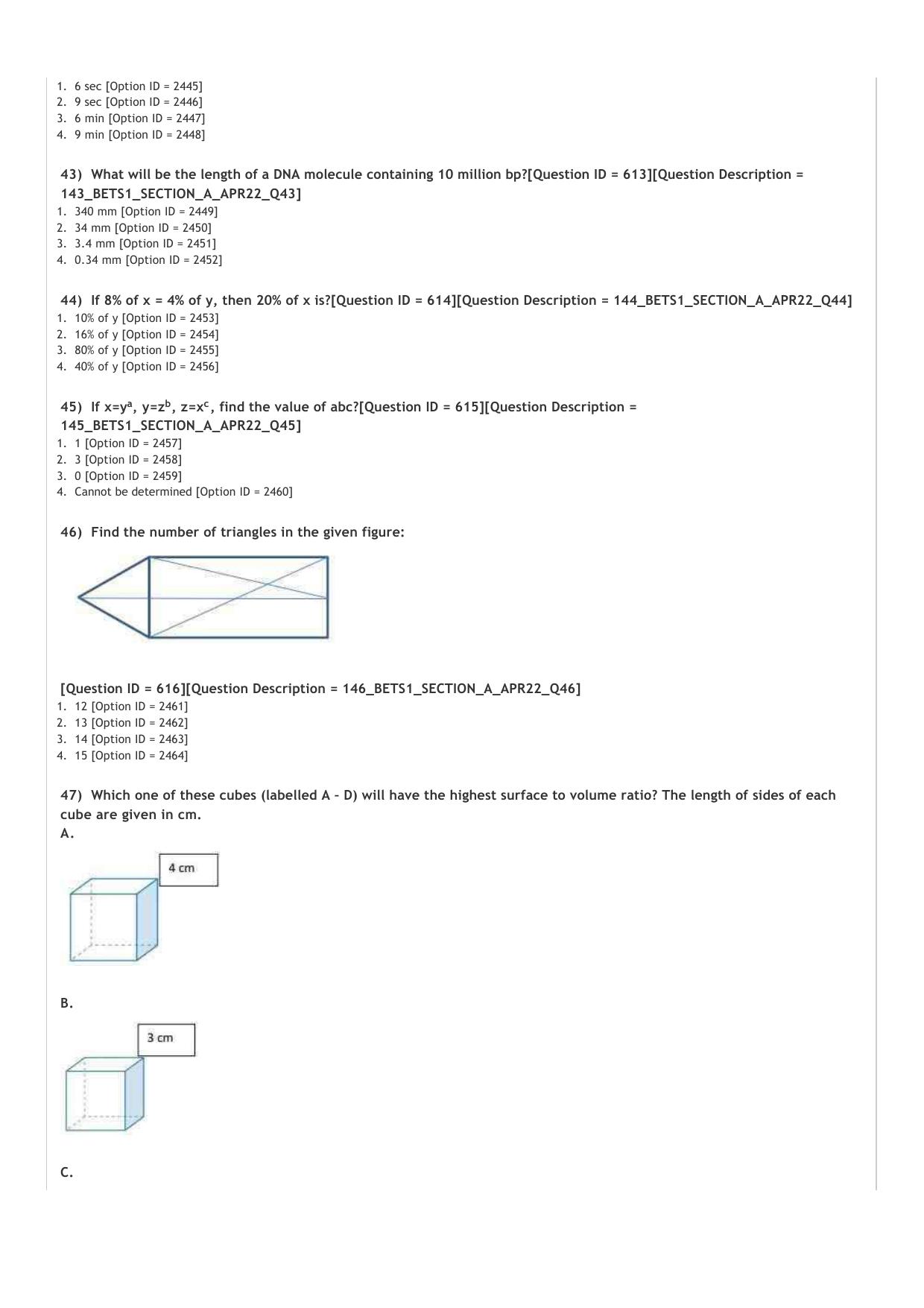 BET 2022 Question Paper - Page 9
