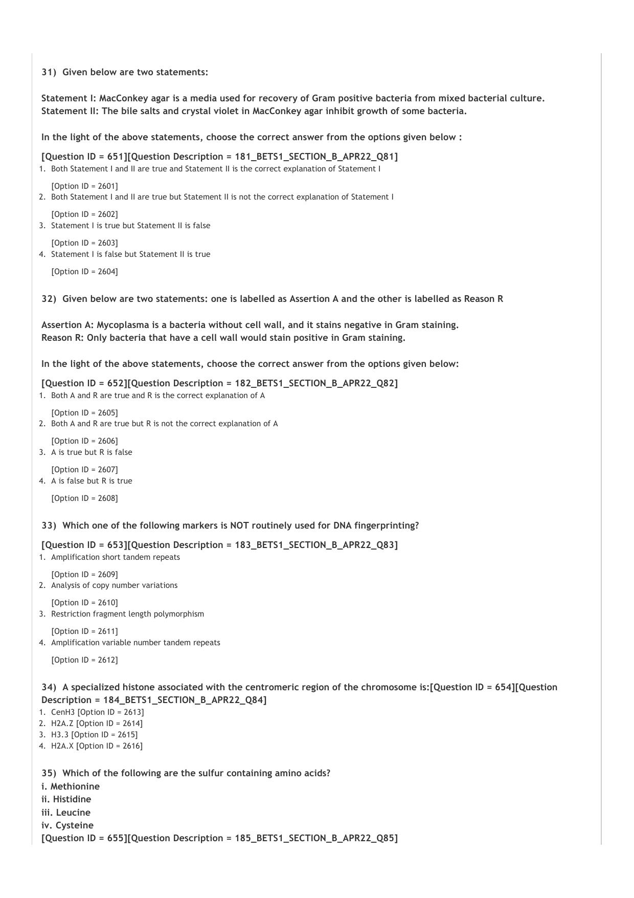 BET 2022 Question Paper - Page 18
