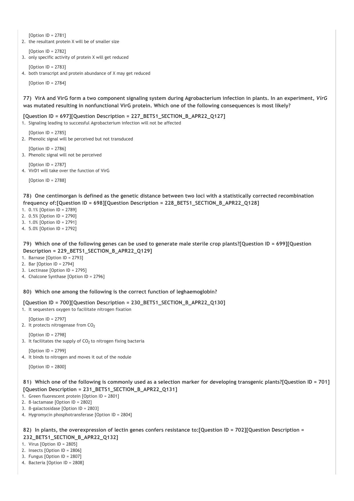 BET 2022 Question Paper - Page 27