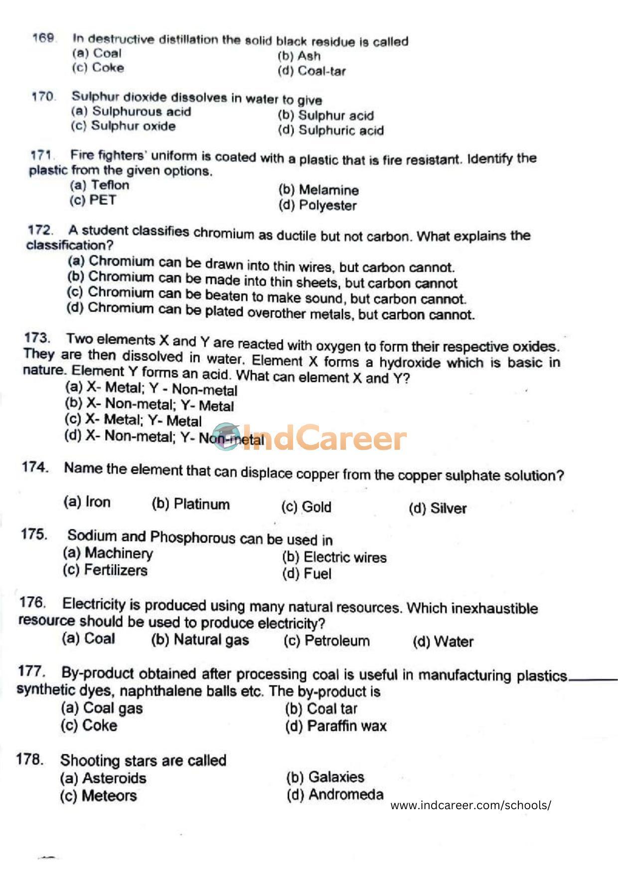 Rashtriya Military School RMS CET 2022 Class 9 Question Paper - Page 22