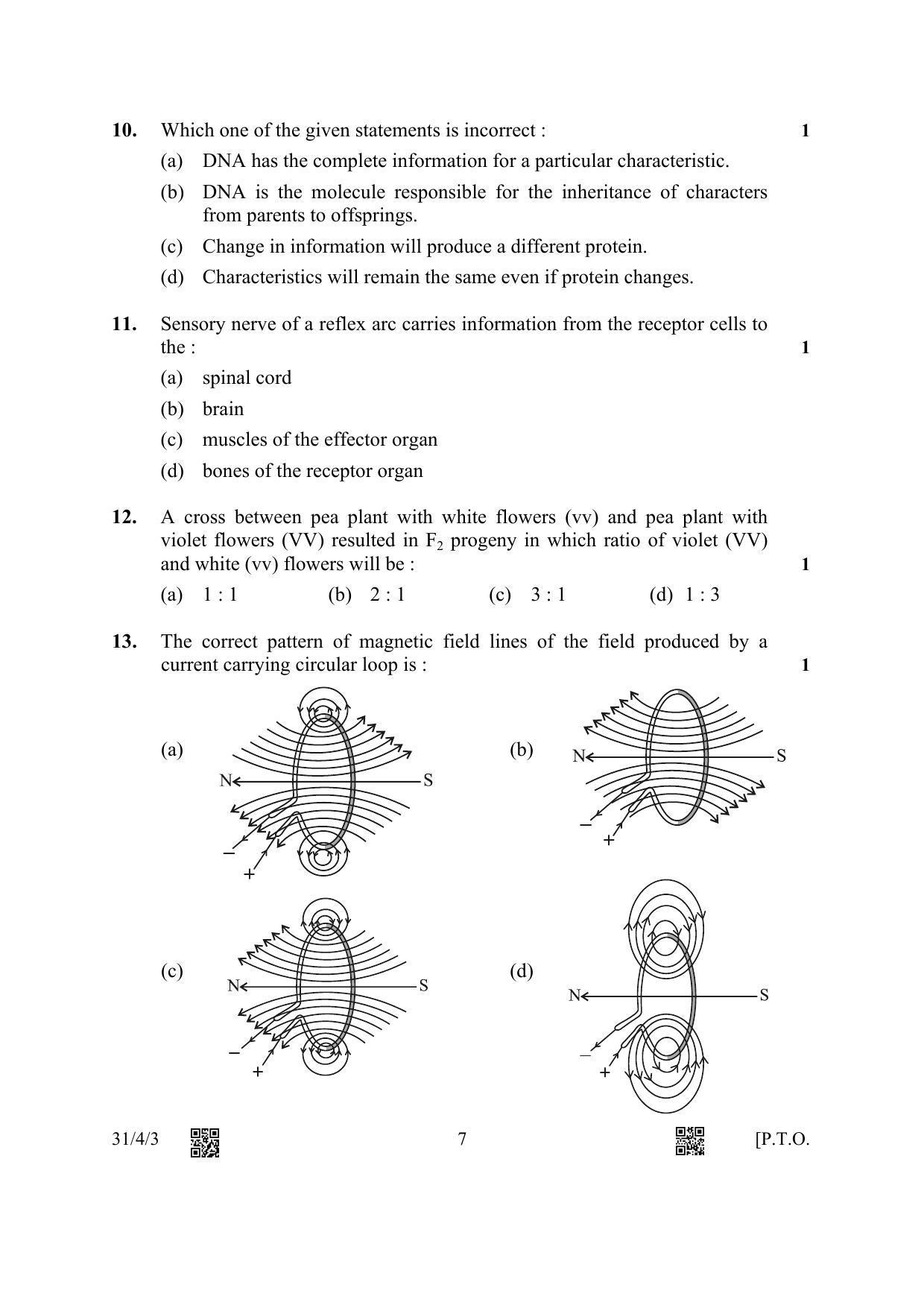 CBSE Class 10 31-4-3 Science 2023 Question Paper - Page 7
