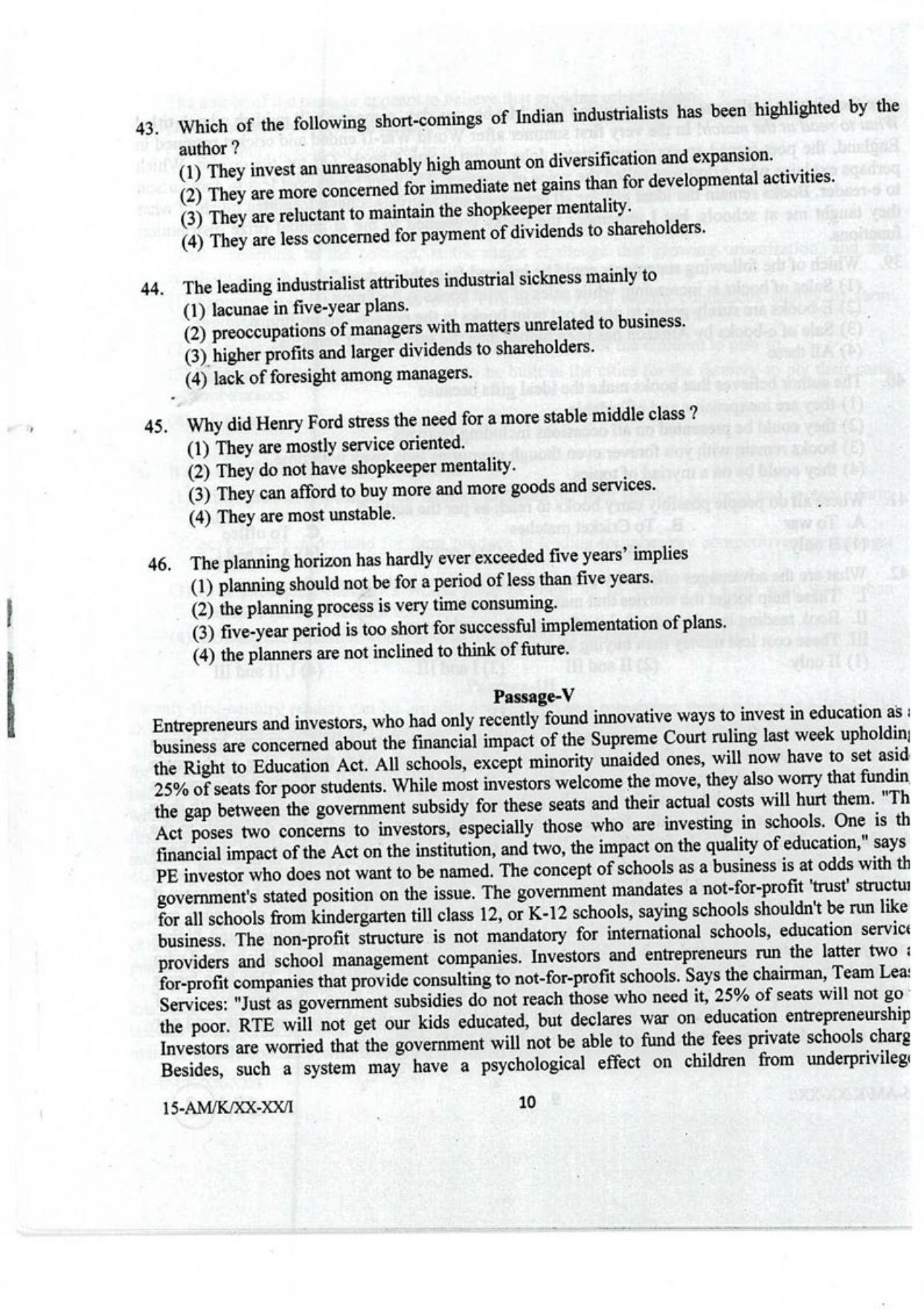 NIFT M.F.M 2023 Sample Paper - Page 8