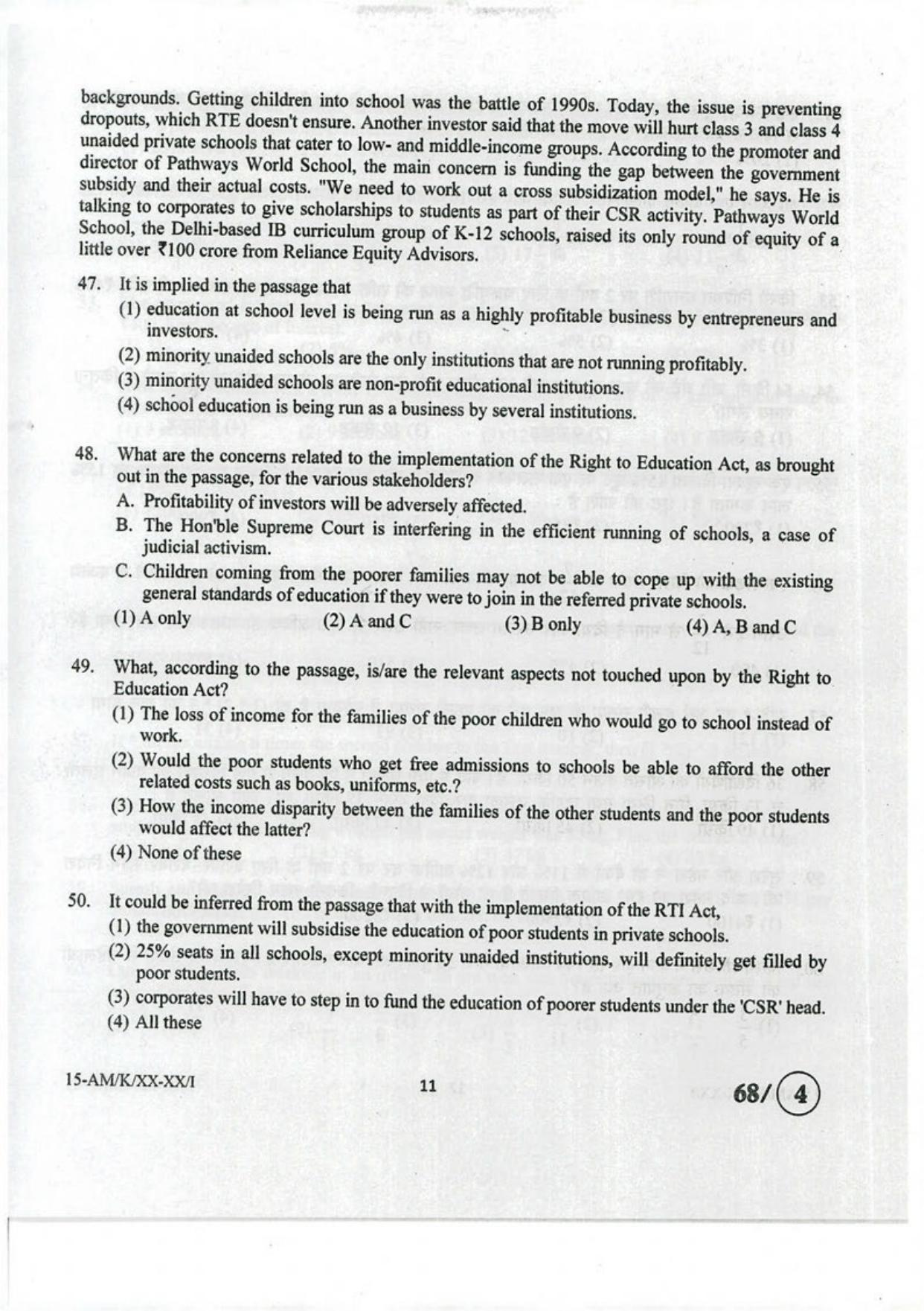 NIFT M.F.M 2023 Sample Paper - Page 9