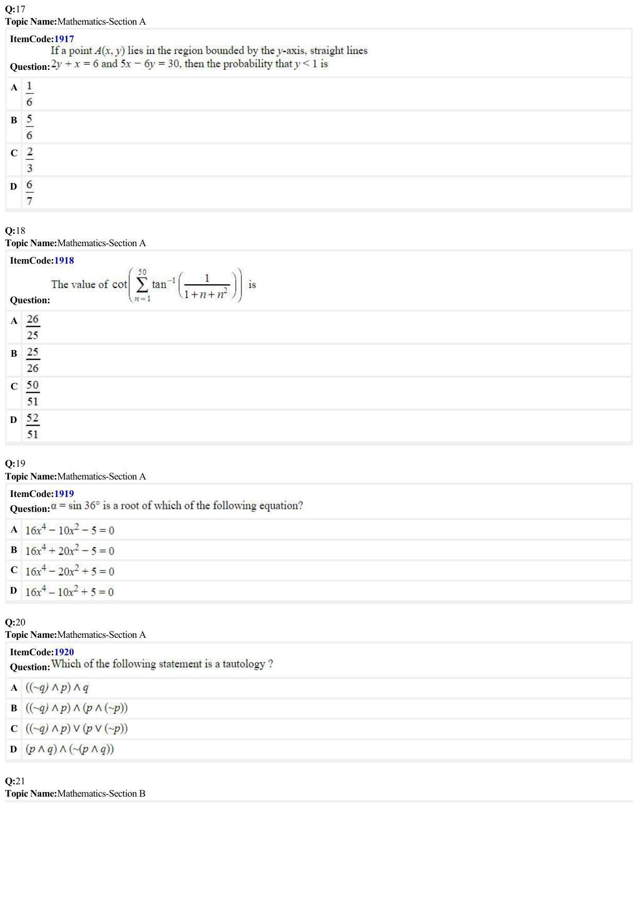 JEE Mains 2022: B.E/B.Tech.(Paper I) English (Shift 2) 27-06-2022 Question Paper - Page 5