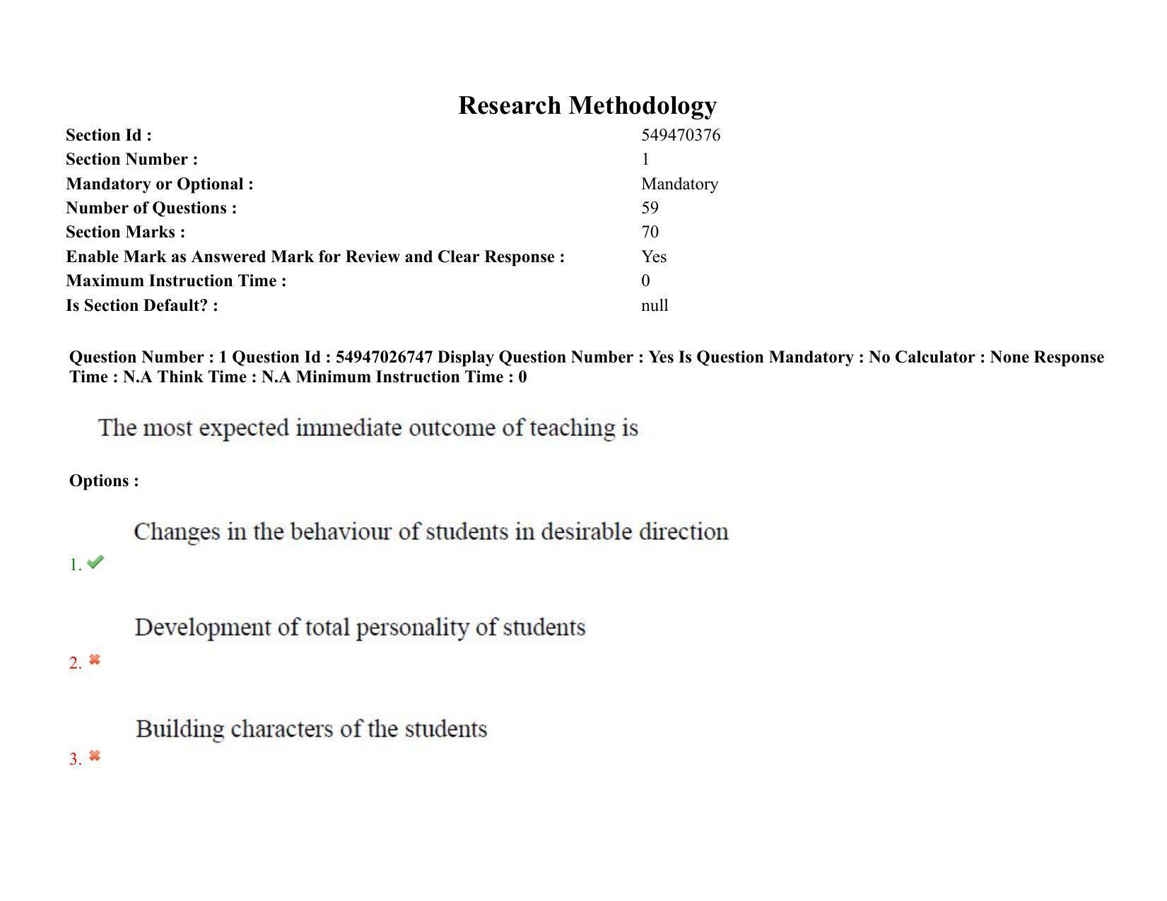 AP RCET 2022: Research Methodology (Teaching & Research Aptitude ) -  18-10-2022 (Tuesday) Session-II: Question Paper With keys - Page 2