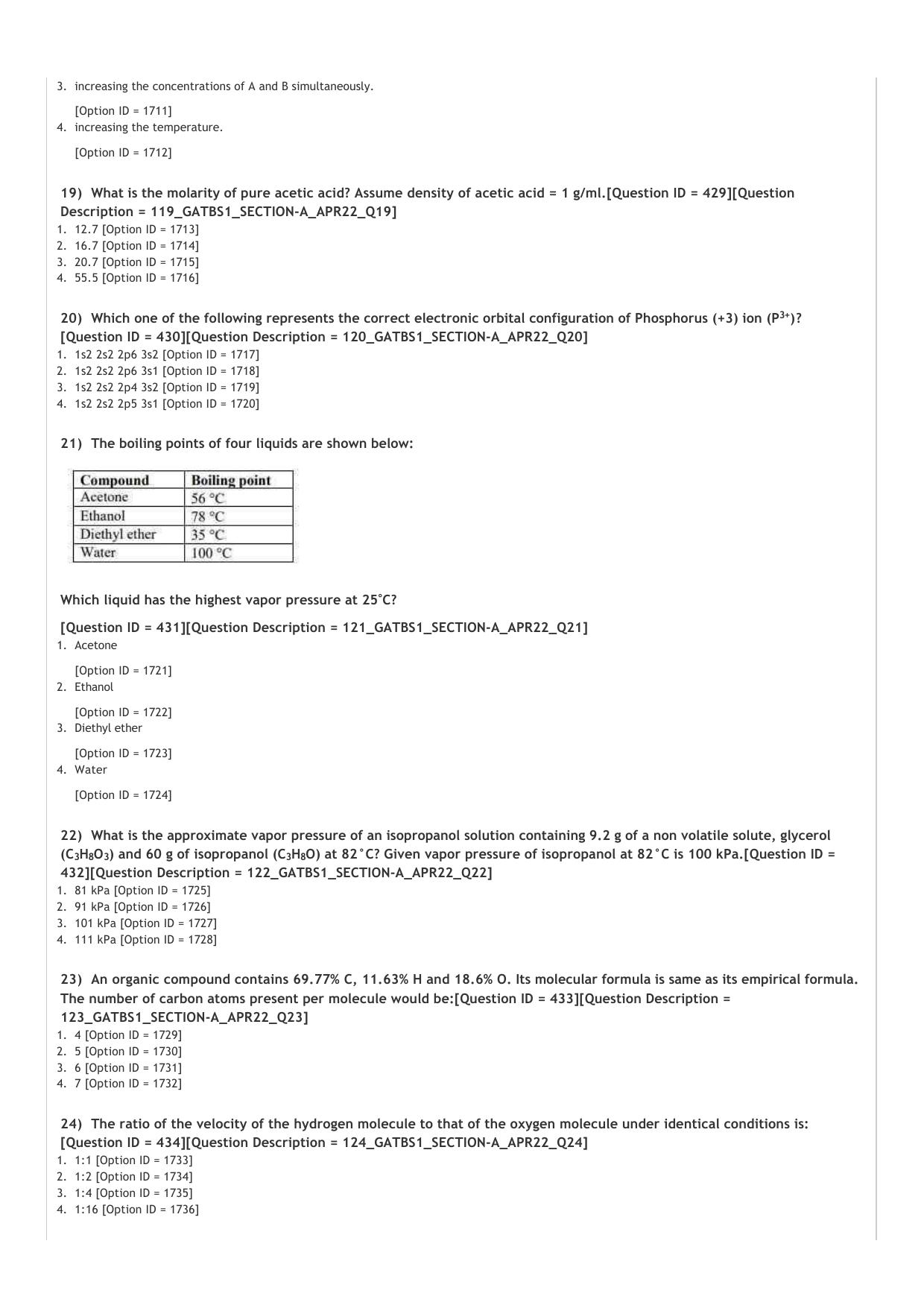 GAT B 2022 Question Paper - Page 4