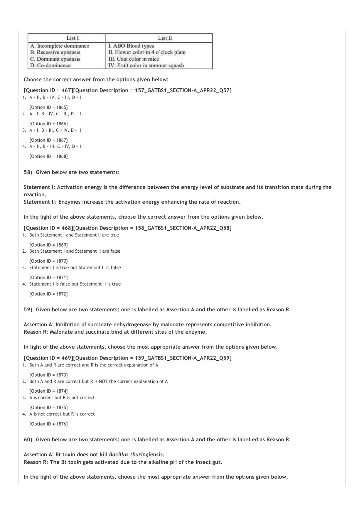 GAT B 2022 Question Paper - Page 10