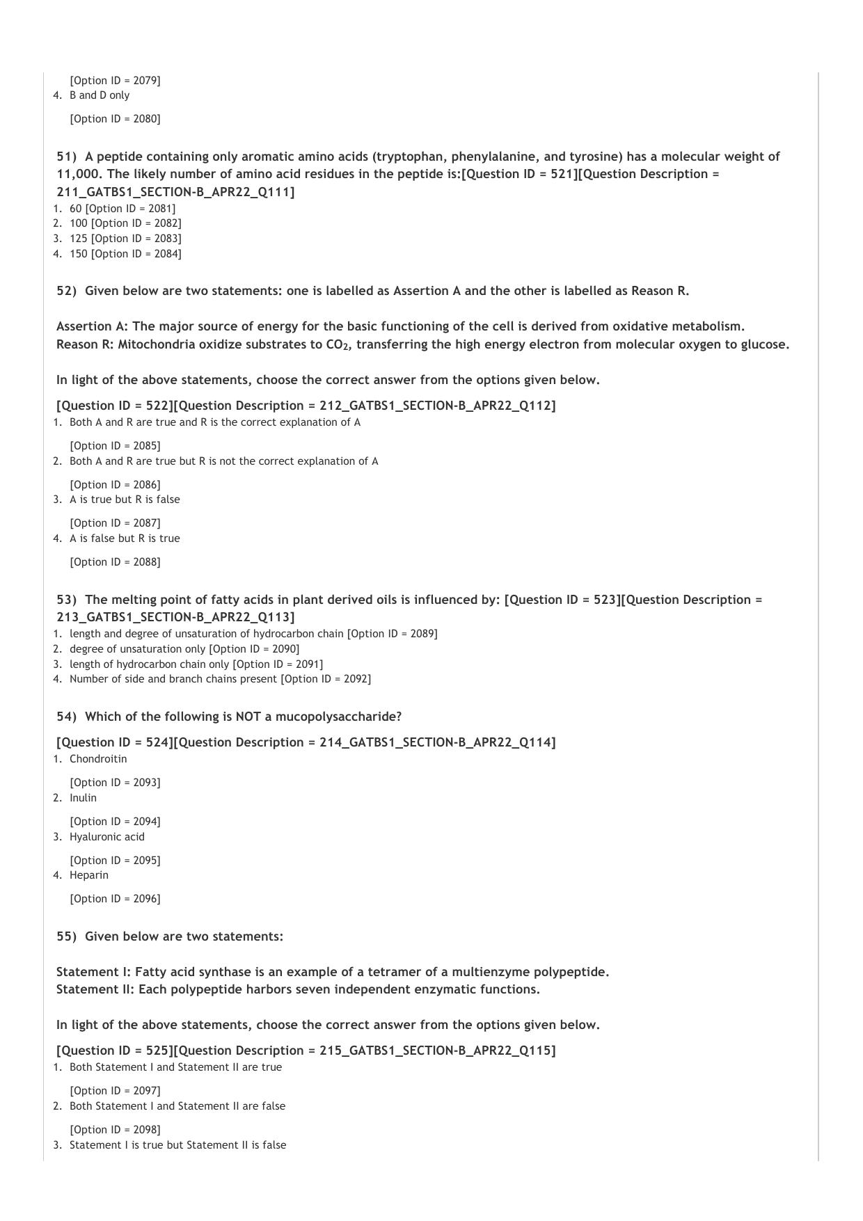 GAT B 2022 Question Paper - Page 21