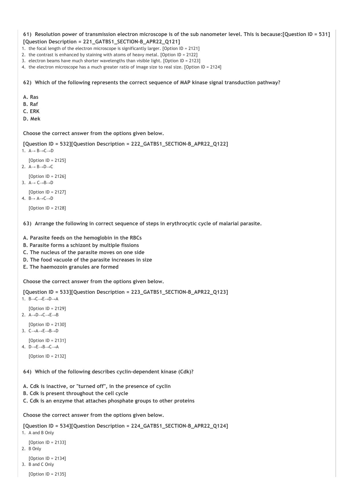 GAT B 2022 Question Paper - Page 23