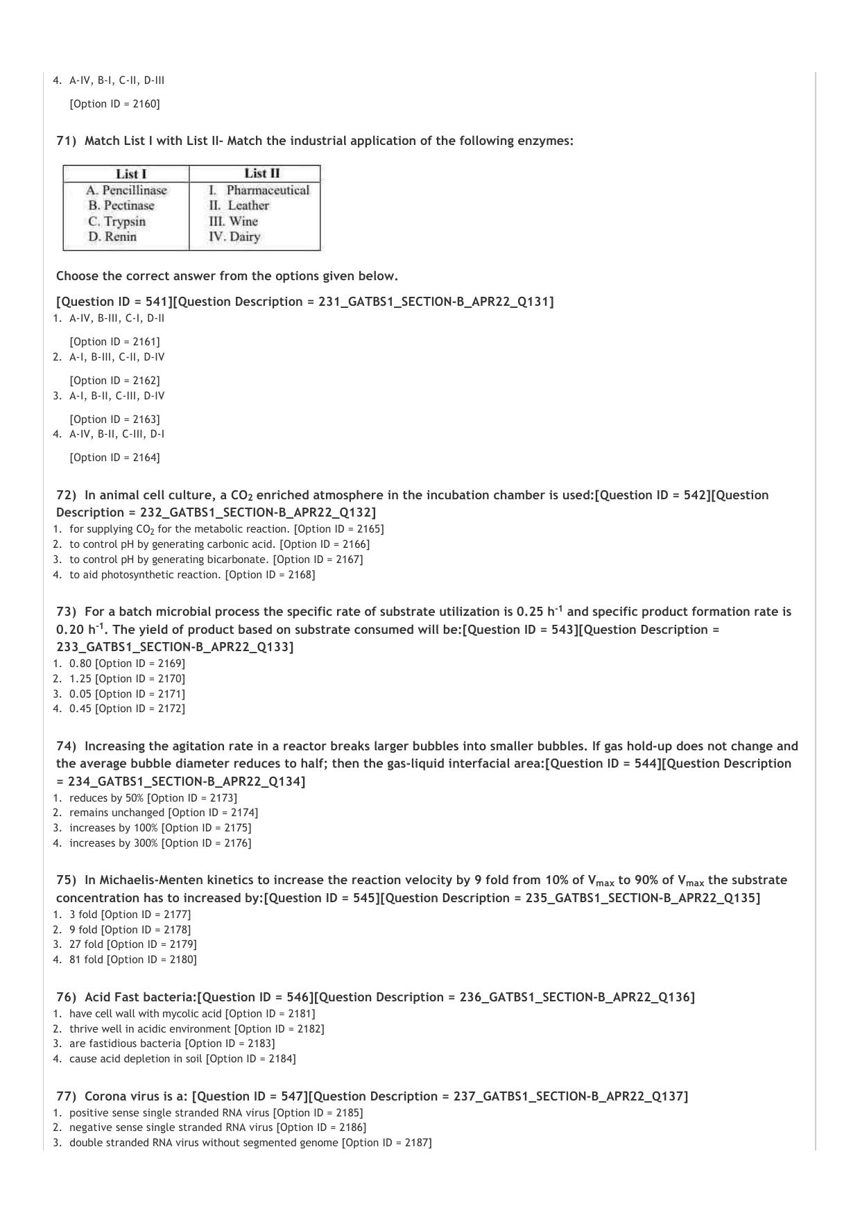 GAT B 2022 Question Paper - Page 25