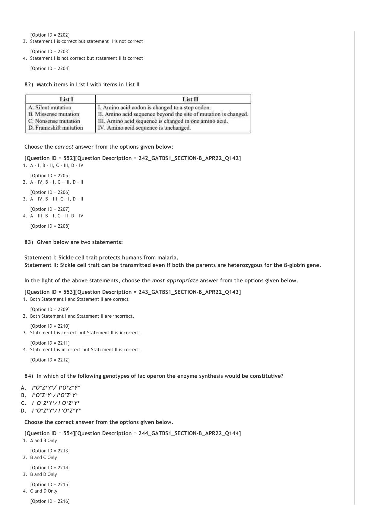 GAT B 2022 Question Paper - Page 27