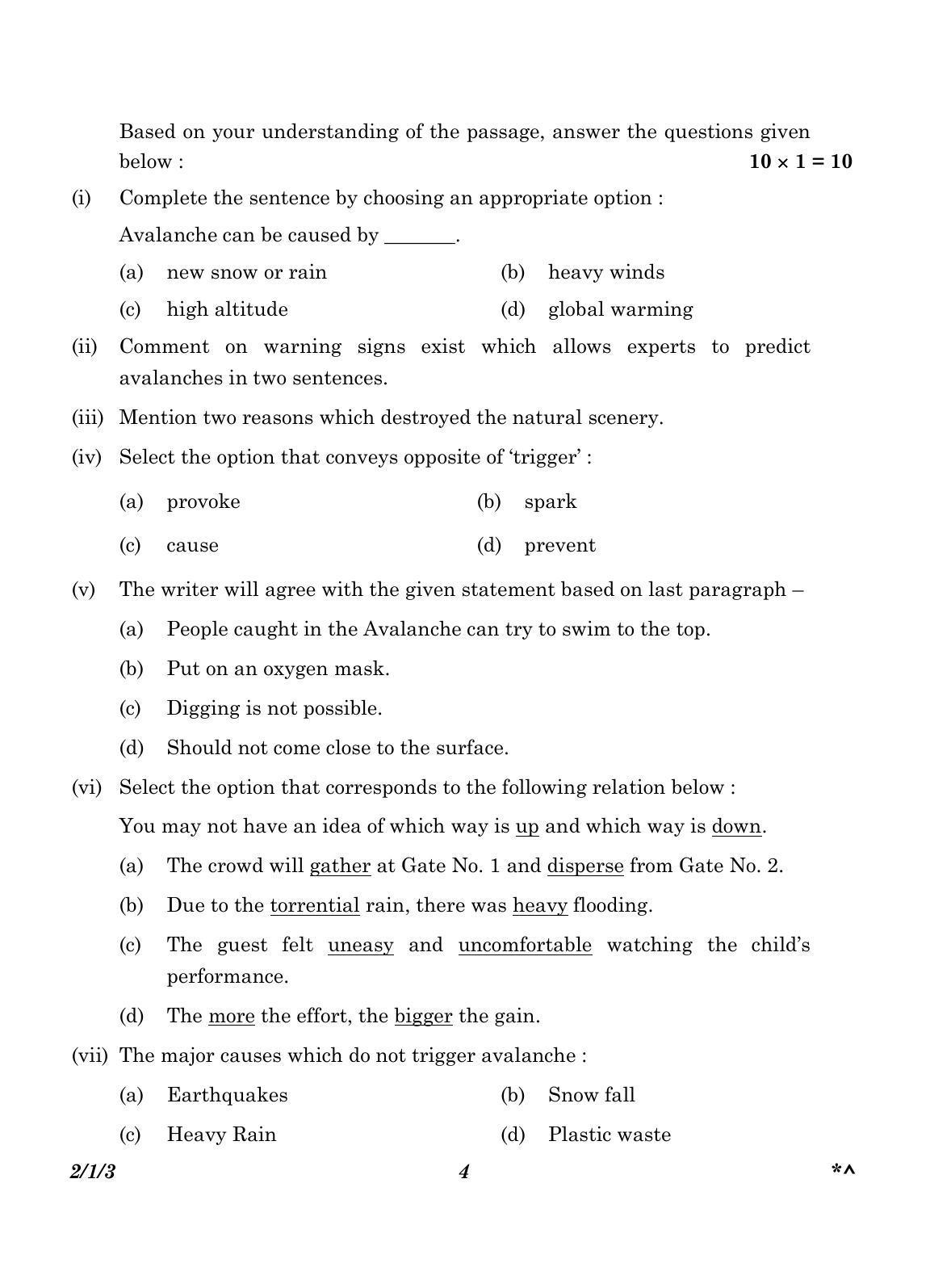 CBSE Class 10 2-1-3_English Language And Literature 2023 Question Paper - Page 4