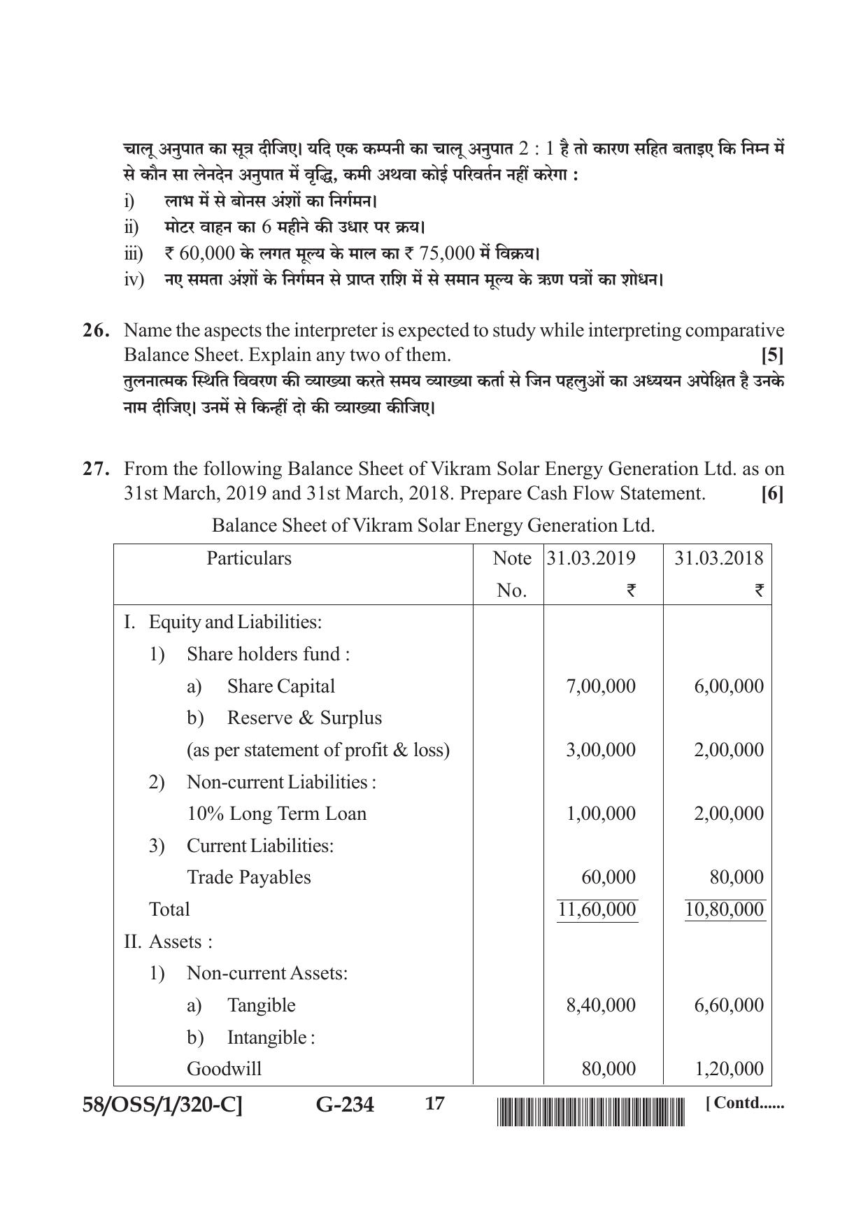 NIOS April 2019 Class 12 Accountancy (SET C) Question Paper - Page 17