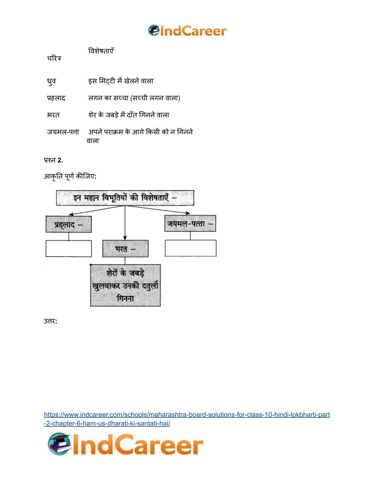 Maharashtra Board Solutions for Class 10- Hindi Lokbharti (Part 2): Chapter 6- हम उस धरती की संतति हैं - Page 5