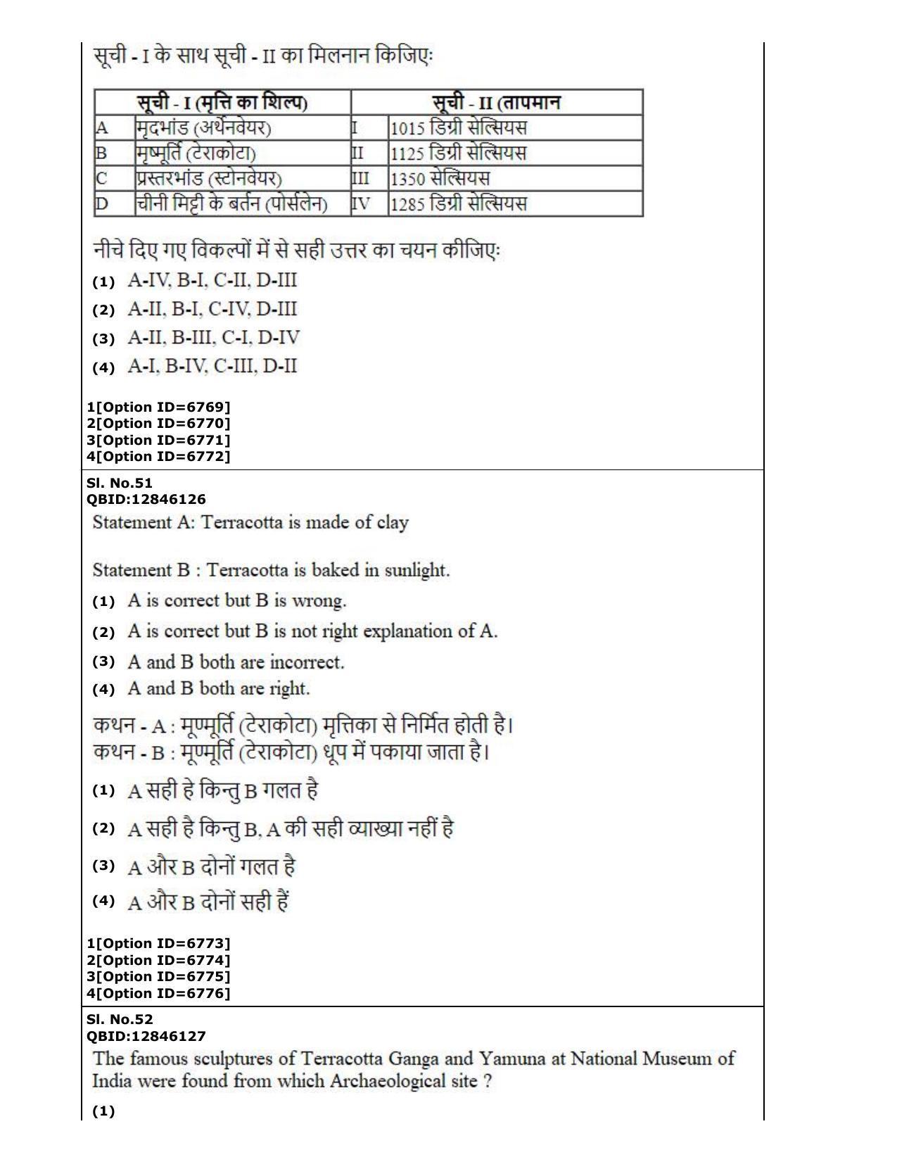 CUET (PG) 2022: PGQP-30 Museology (3-09-2022) Question Paper - Page 26
