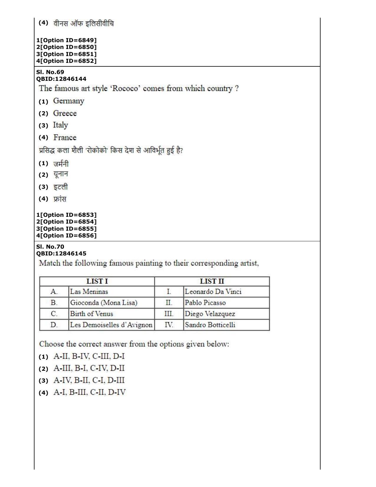 CUET (PG) 2022: PGQP-30 Museology (3-09-2022) Question Paper - Page 34