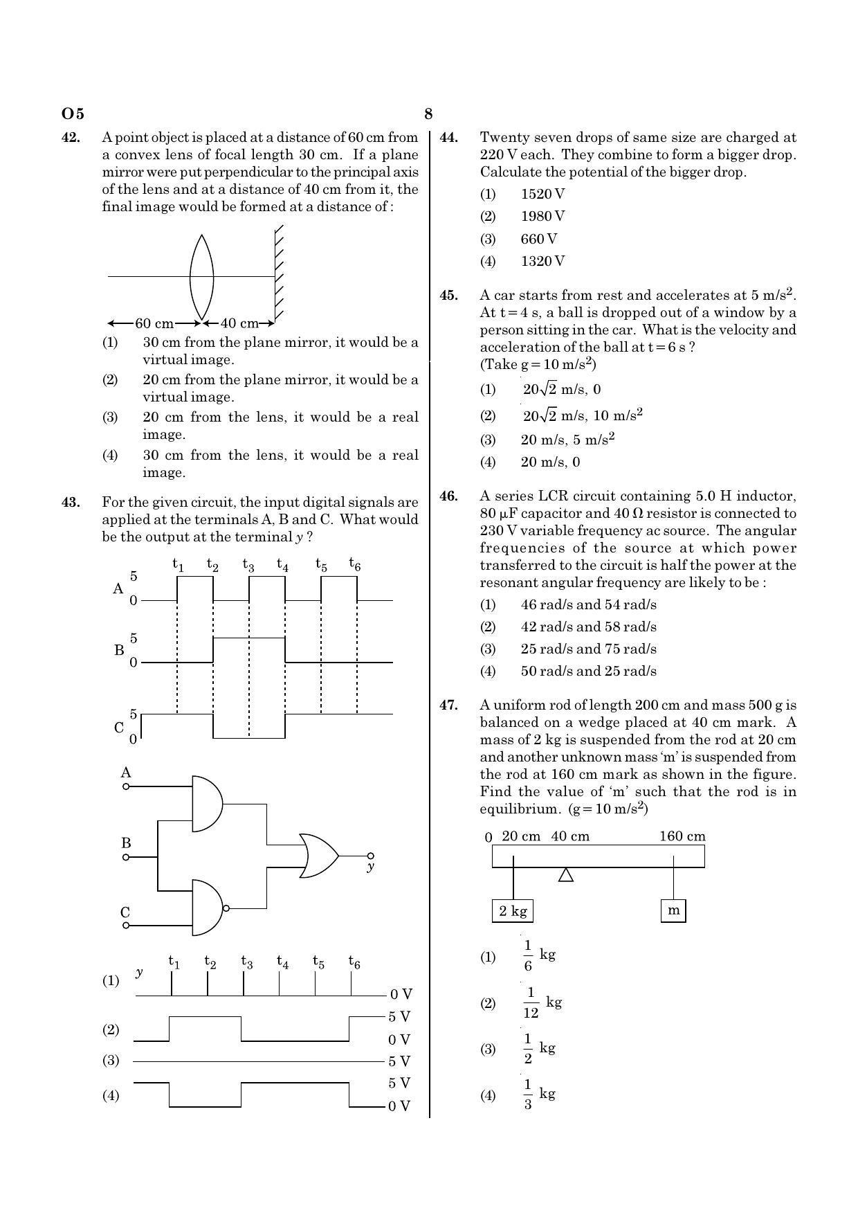 NEET O5 2021 Question Paper - Page 8