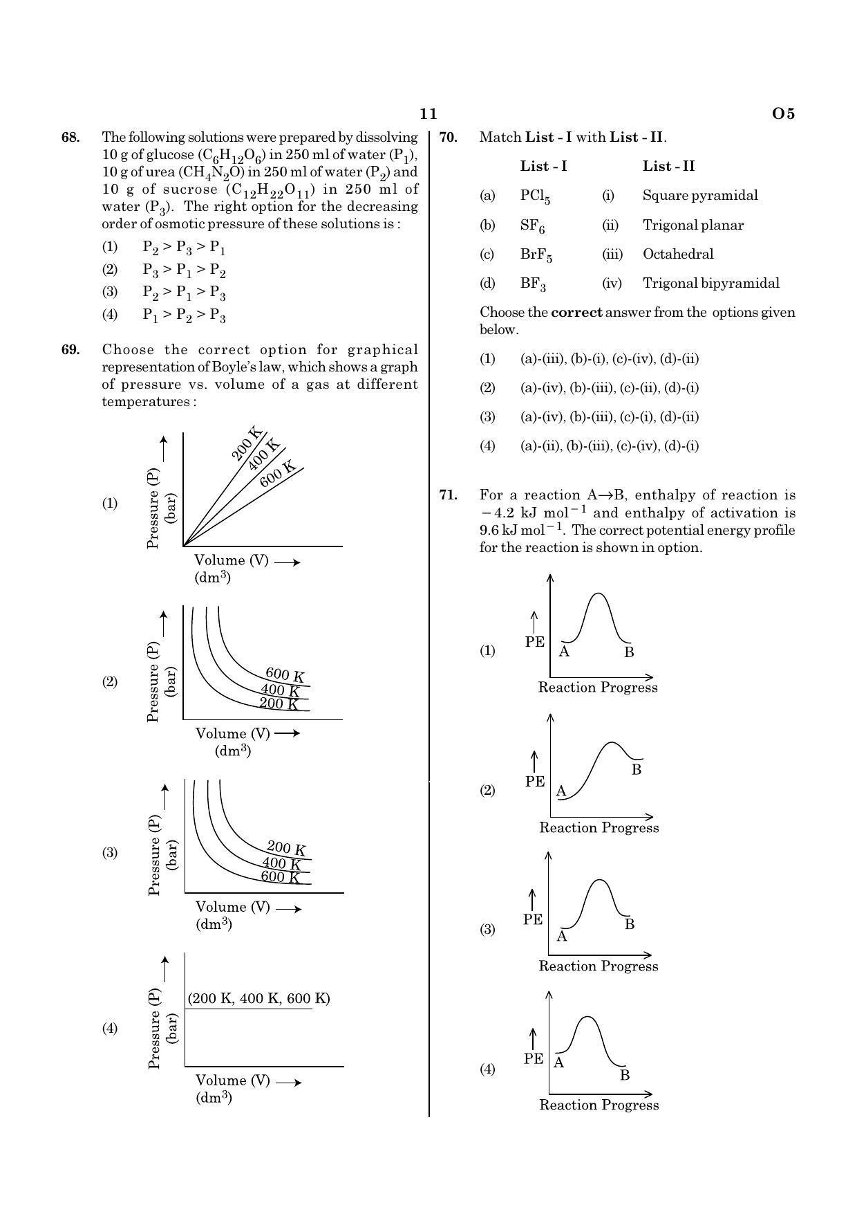 NEET O5 2021 Question Paper - Page 11