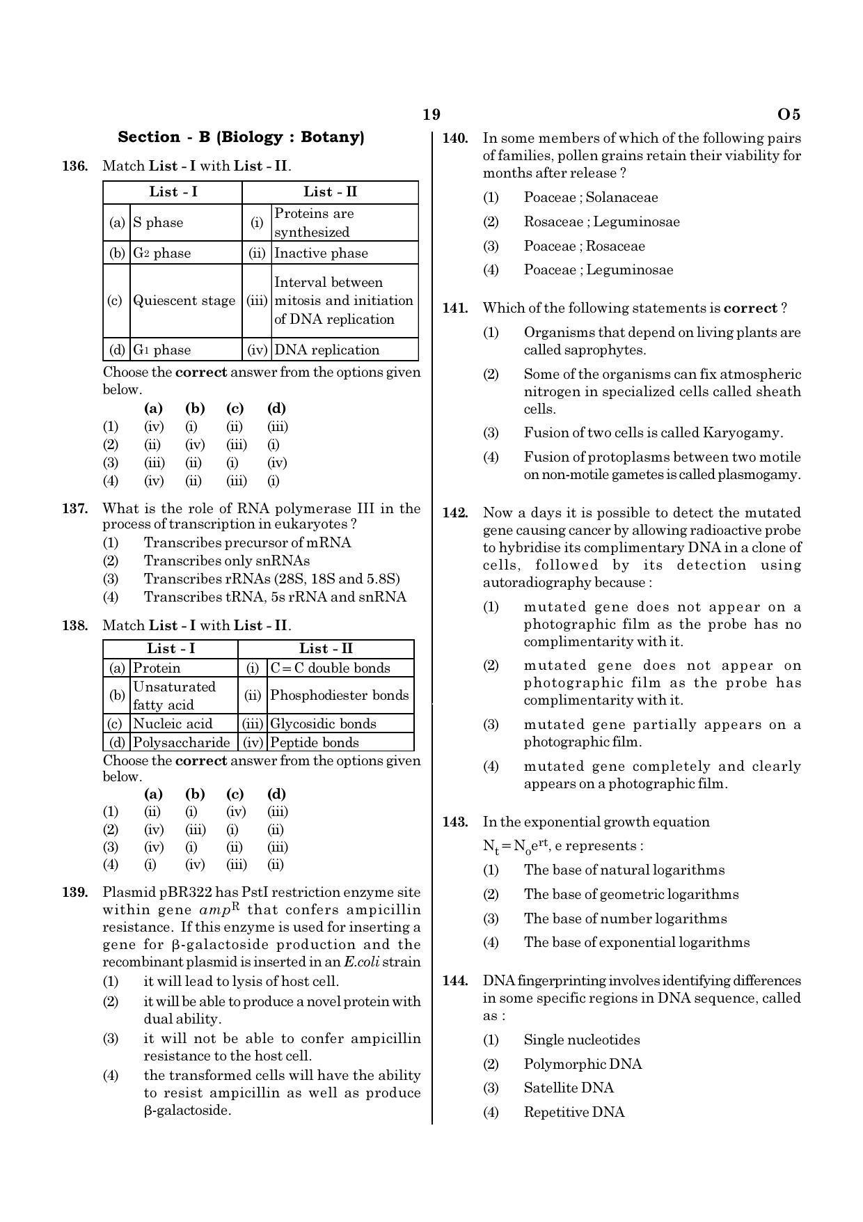 NEET O5 2021 Question Paper - Page 19
