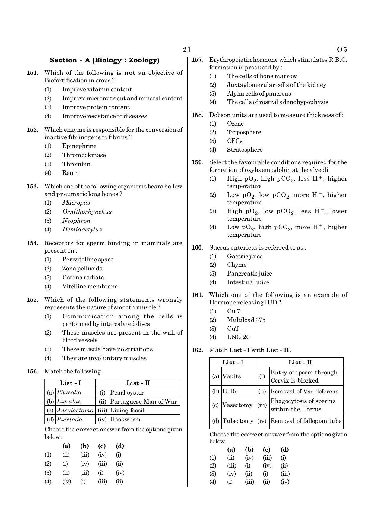 NEET O5 2021 Question Paper - Page 21