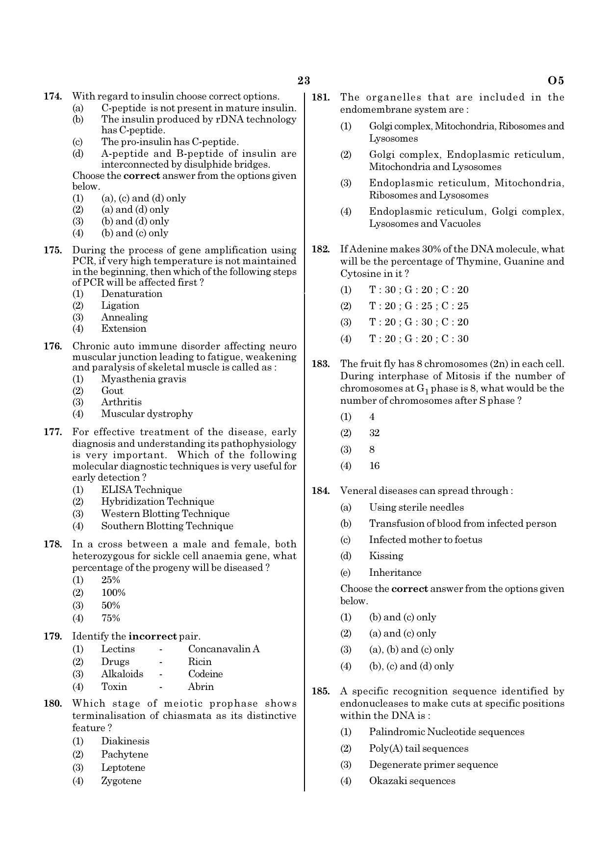 NEET O5 2021 Question Paper - Page 23