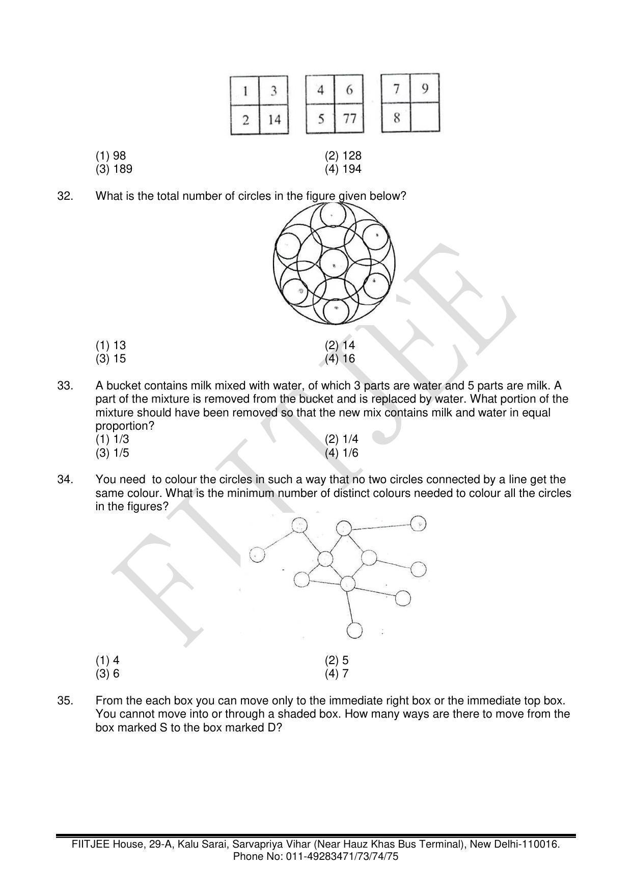 NTSE 2017 (Stage II) MAT Question Paper (May 14, 2017) - Page 6