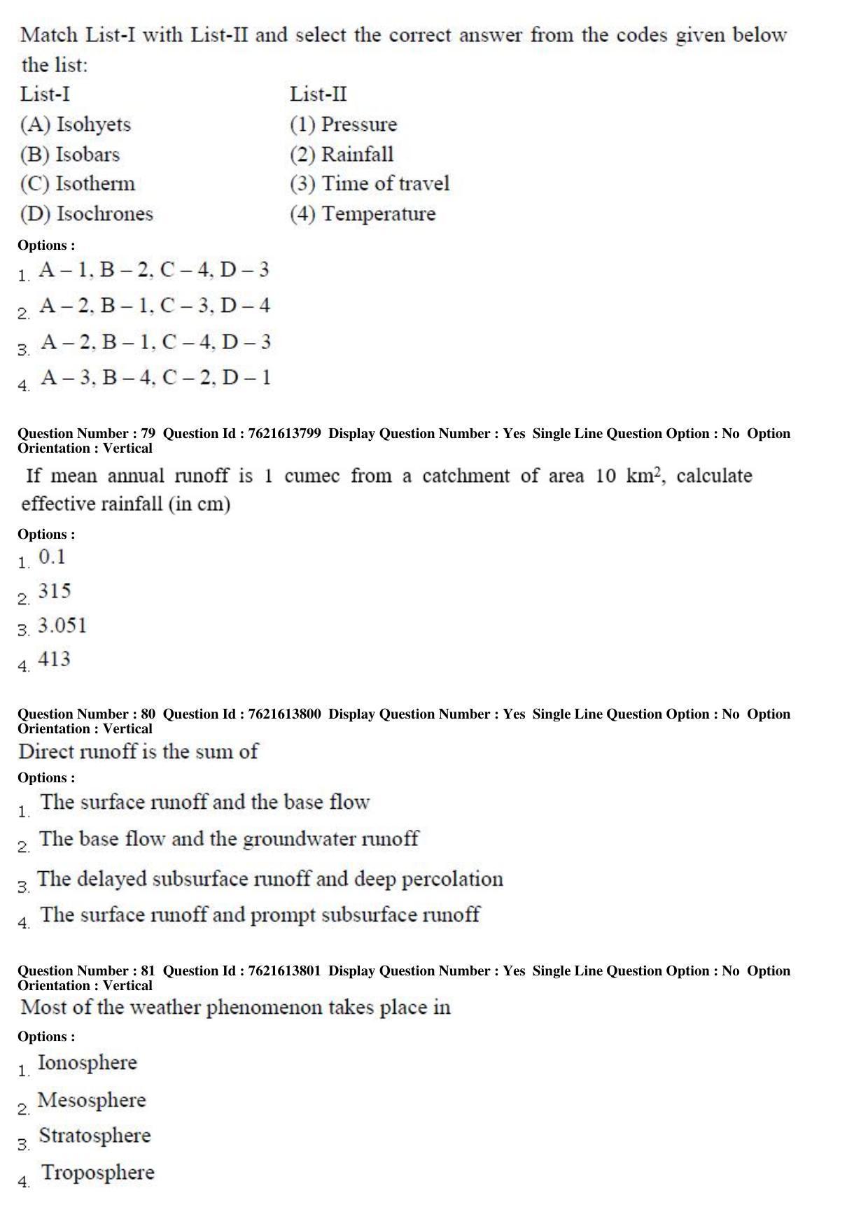 TS PGECET 2017: Geo Engineering & Geo Informatics Question Papers - Page 20