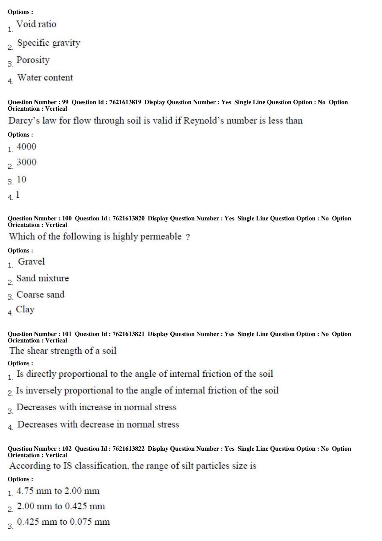 TS PGECET 2017: Geo Engineering & Geo Informatics Question Papers - Page 25