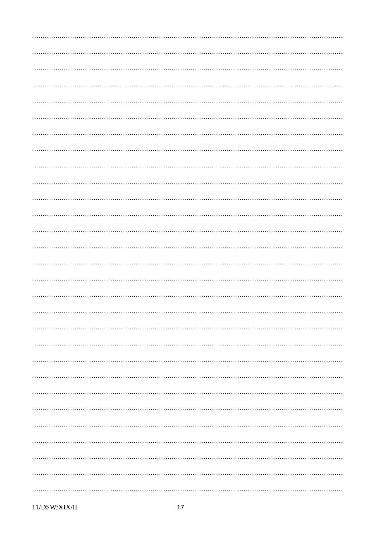 FTII JET Three Year Post Graduate Diploma in Direction & Screenplay Writing (Film Wing) 2019 Question Paper - Page 17