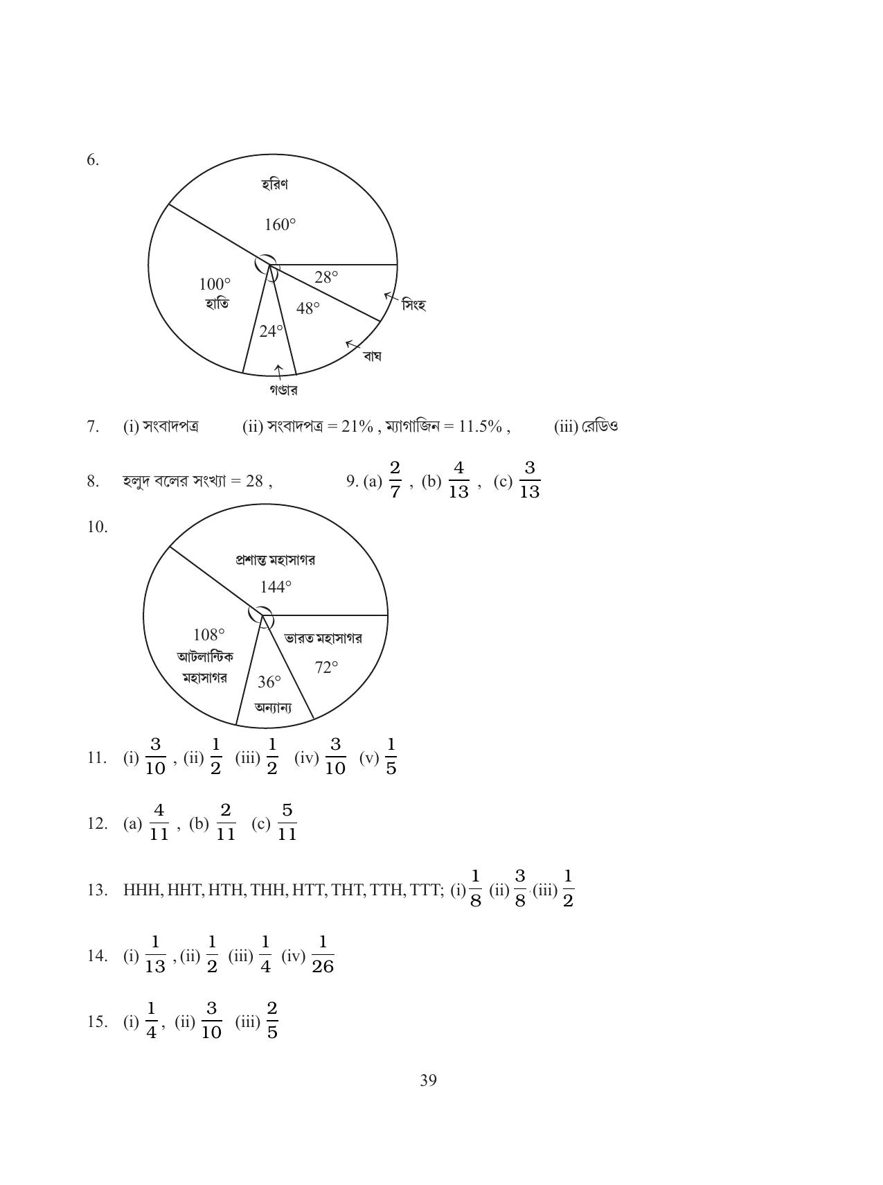 Tripura Board Class 8 Math Bengali Version Workbooks - Page 39