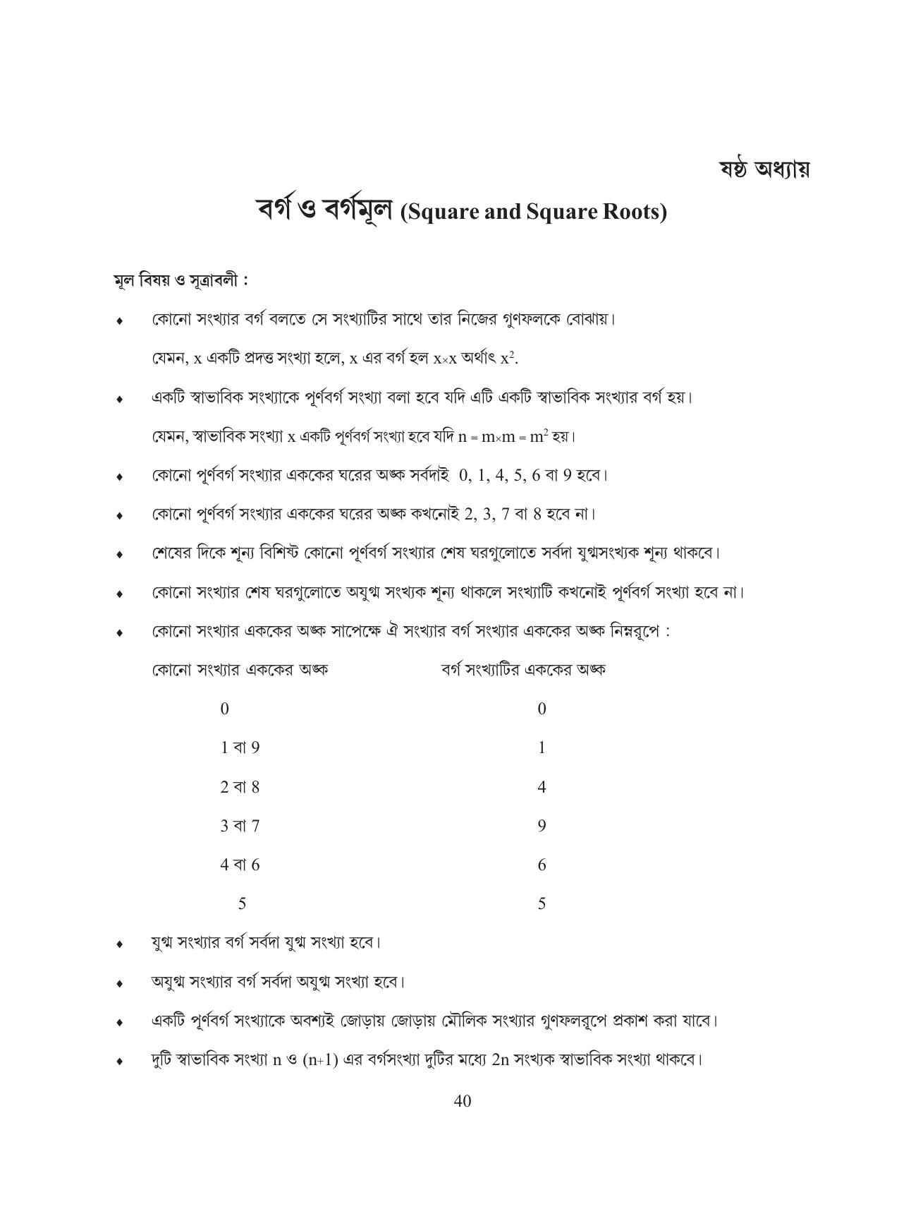 Tripura Board Class 8 Math Bengali Version Workbooks - Page 40