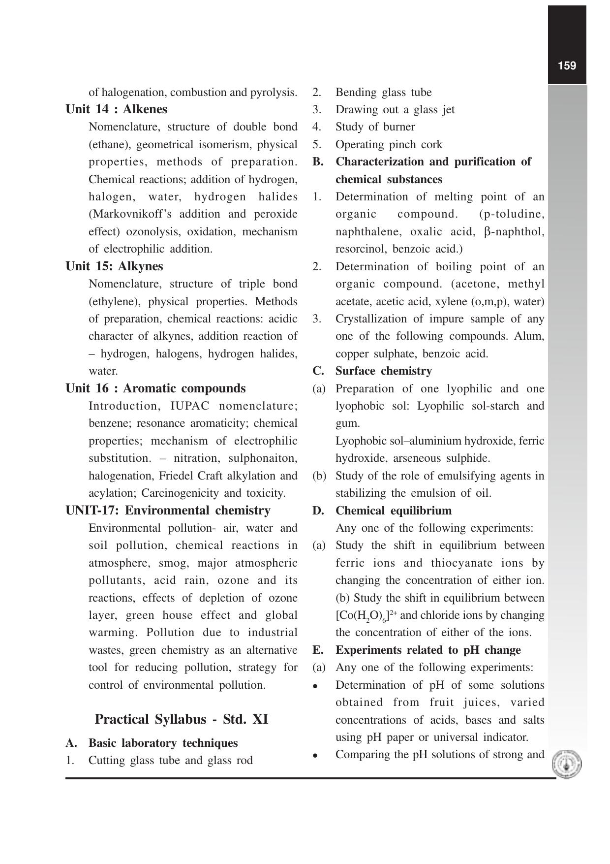 Maharashtra HSC Chemistry Syllabus - Page 4