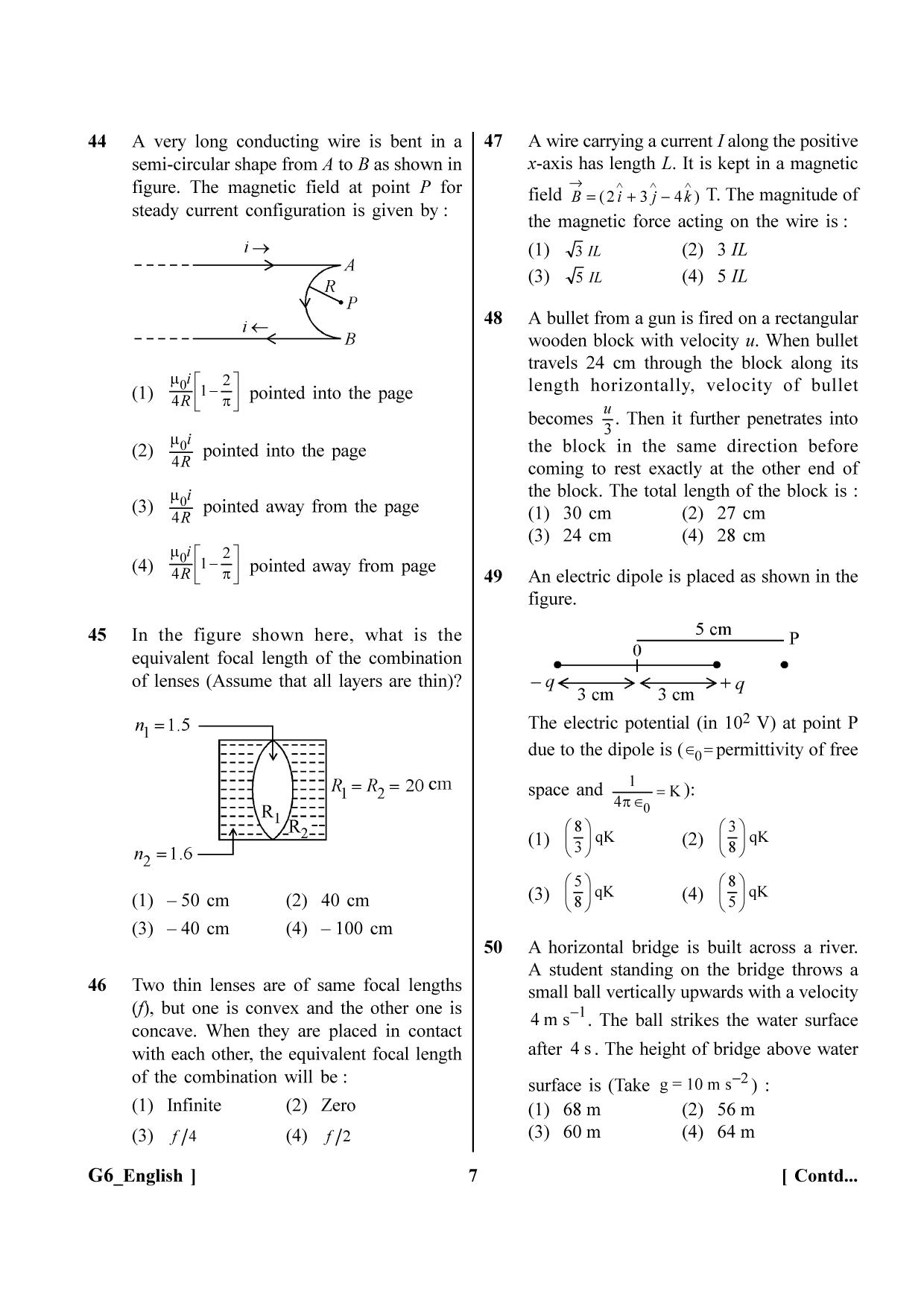 NEET 2023 G6 Question Paper - Page 7