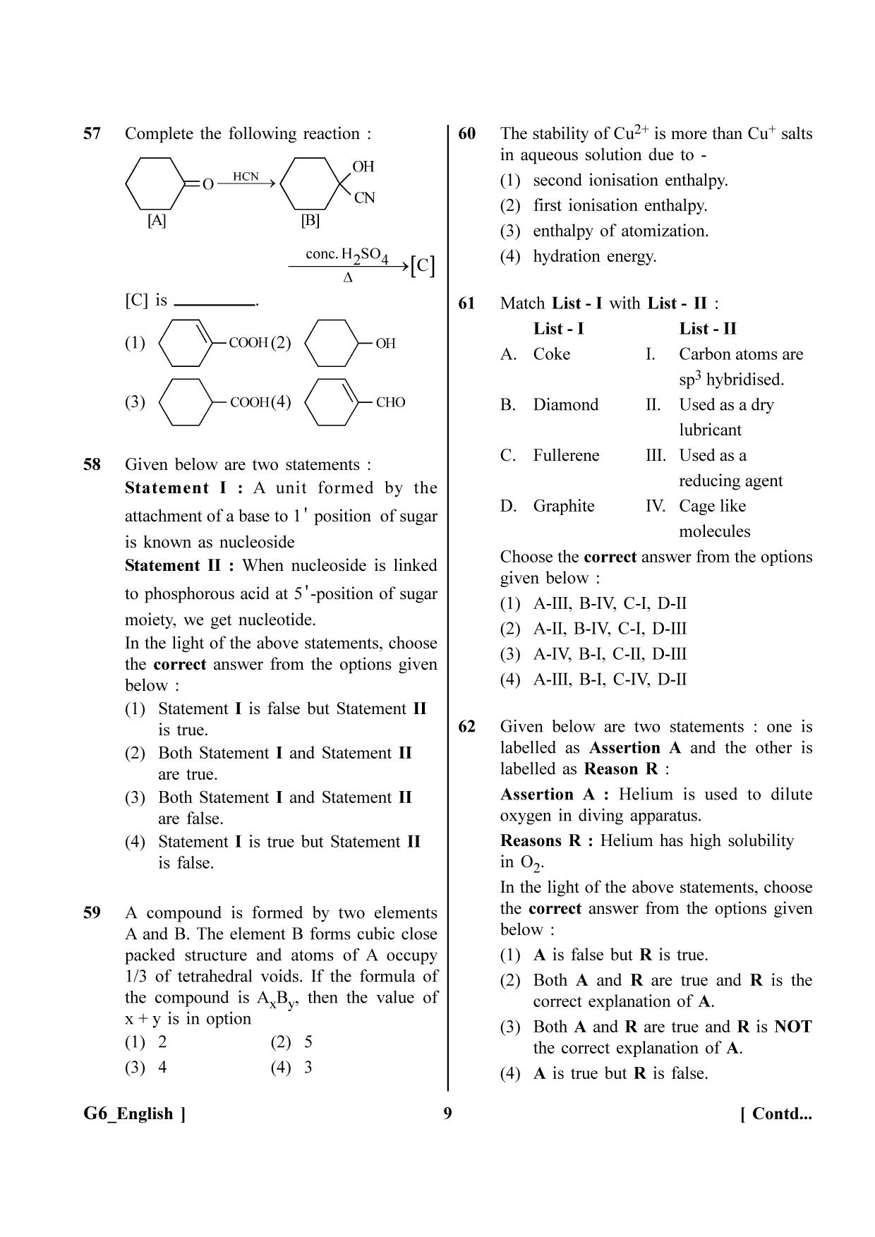 NEET 2023 G6 Question Paper - Page 9