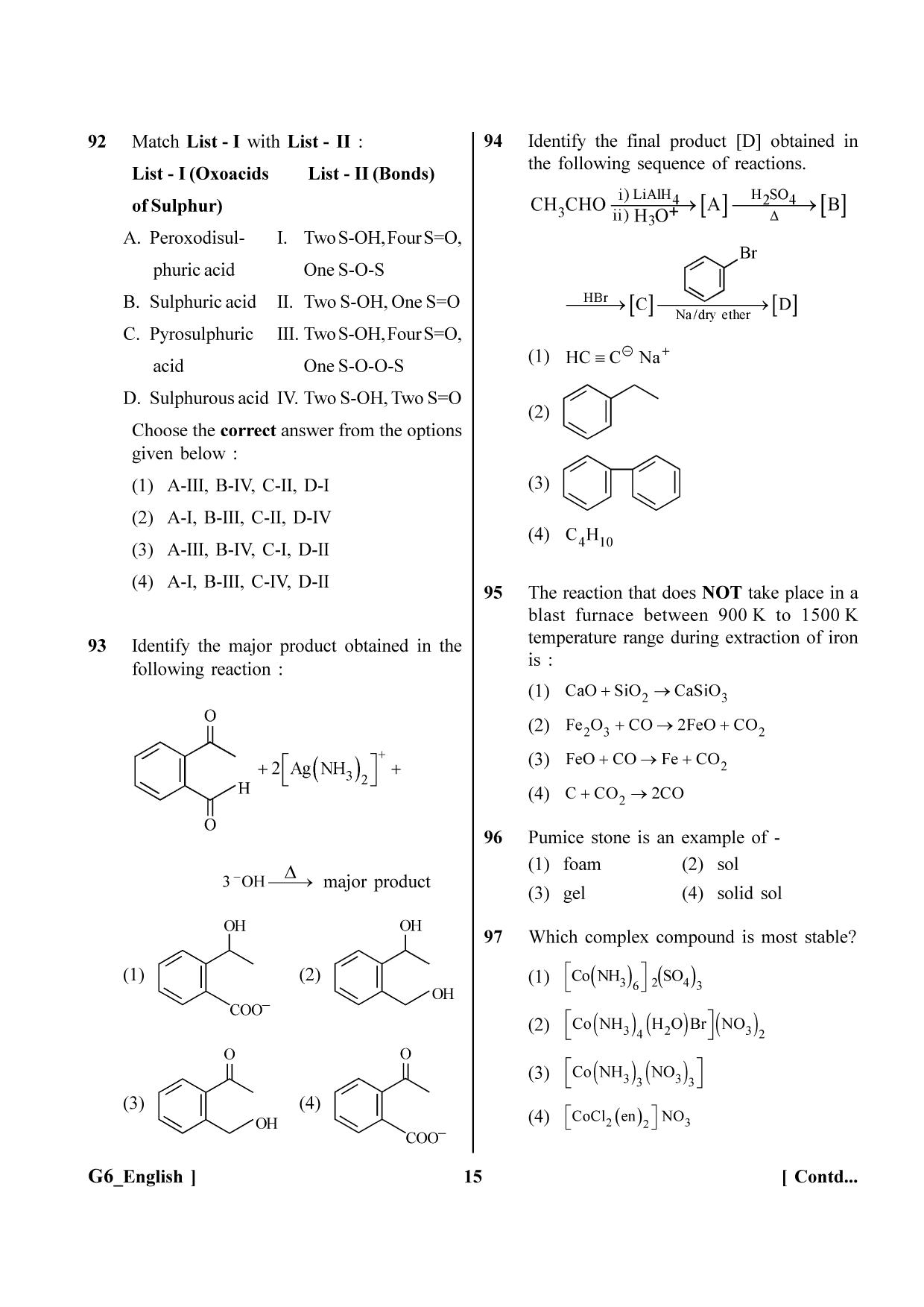 NEET 2023 G6 Question Paper - Page 15