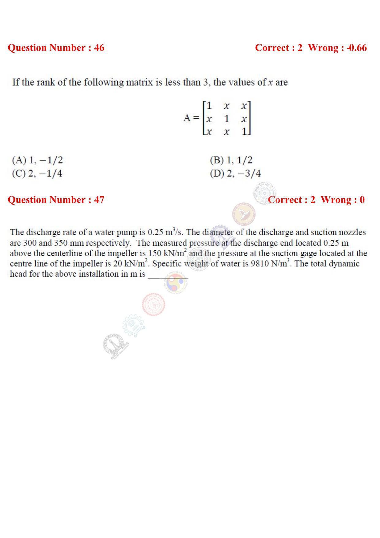 GATE 2017 Mining Engineering (MN) Question Paper with Answer Key - Page 16