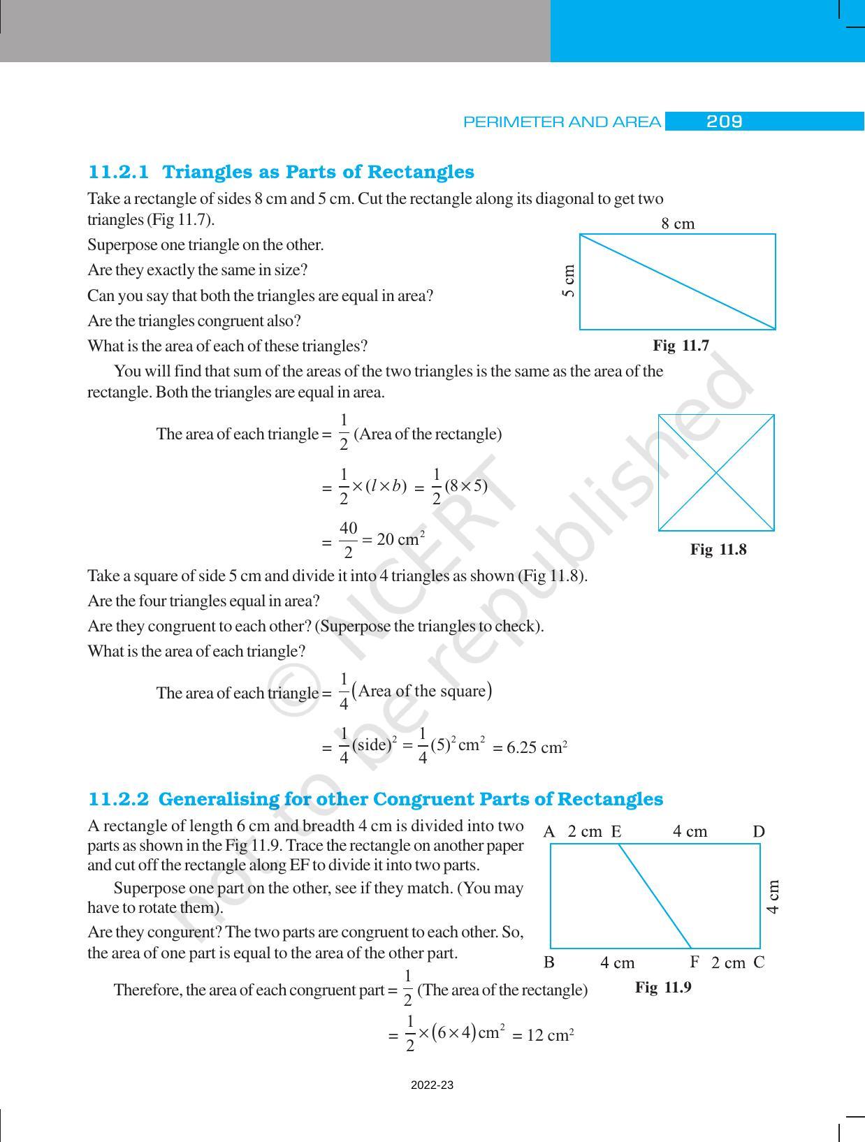 NCERT Book for Class 7 Maths: Chapter 11-Perimeter and Area - Page 5