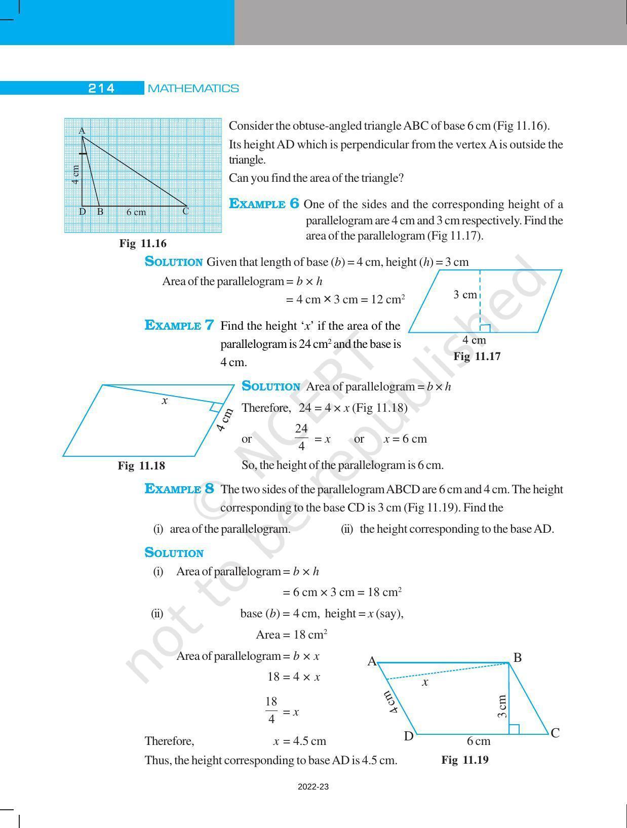 NCERT Book for Class 7 Maths: Chapter 11-Perimeter and Area - Page 10